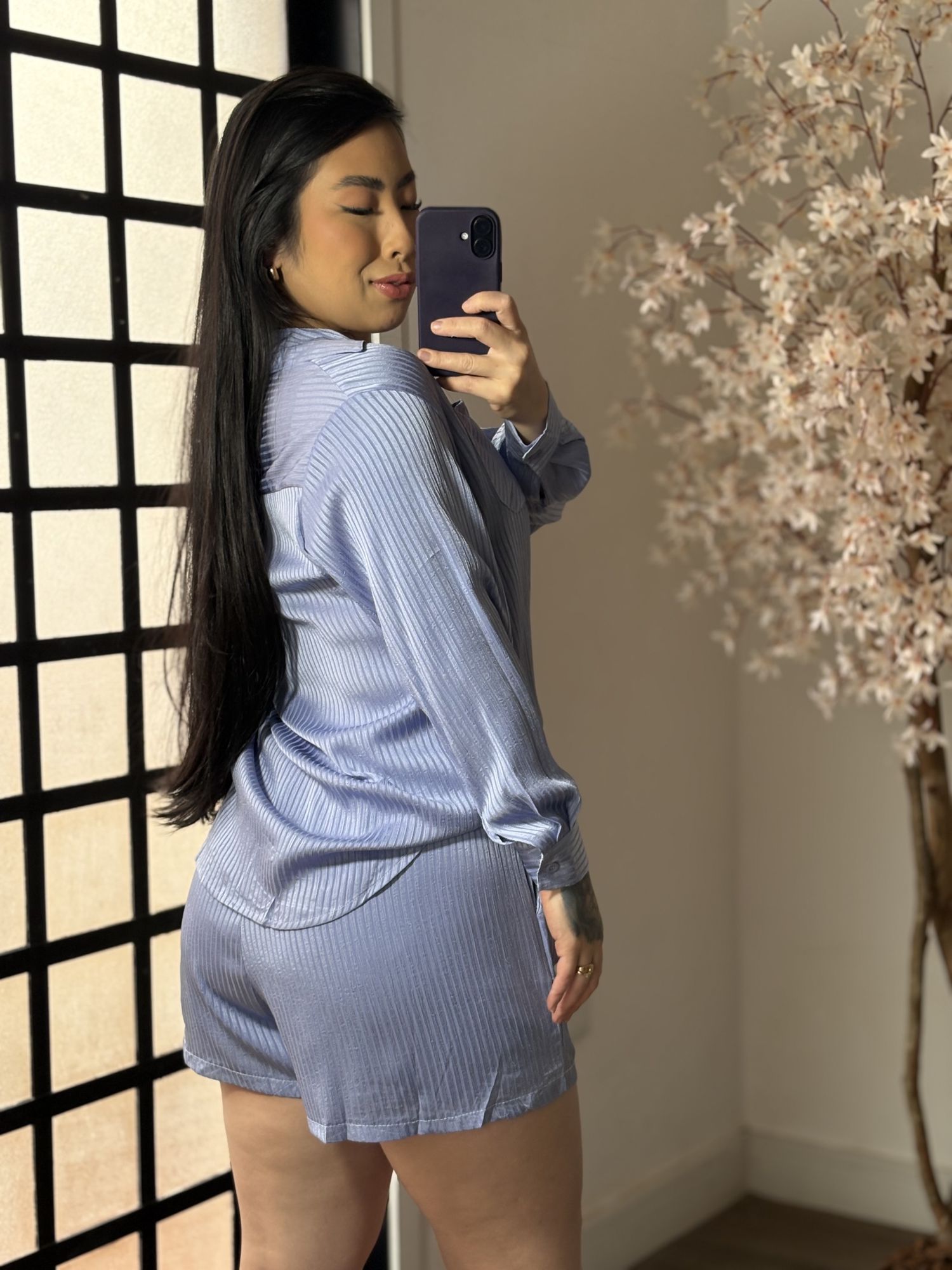 Conjunto Shorts Ivy MX029 - Azul C055