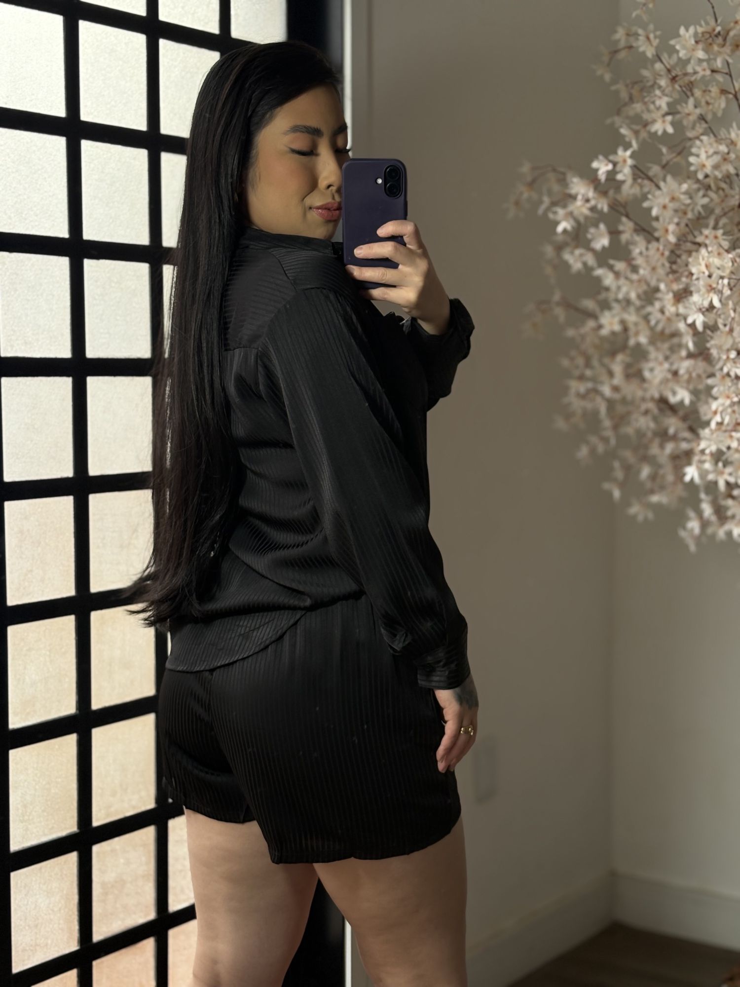 Conjunto Shorts Ivy MC029 - Preto C055