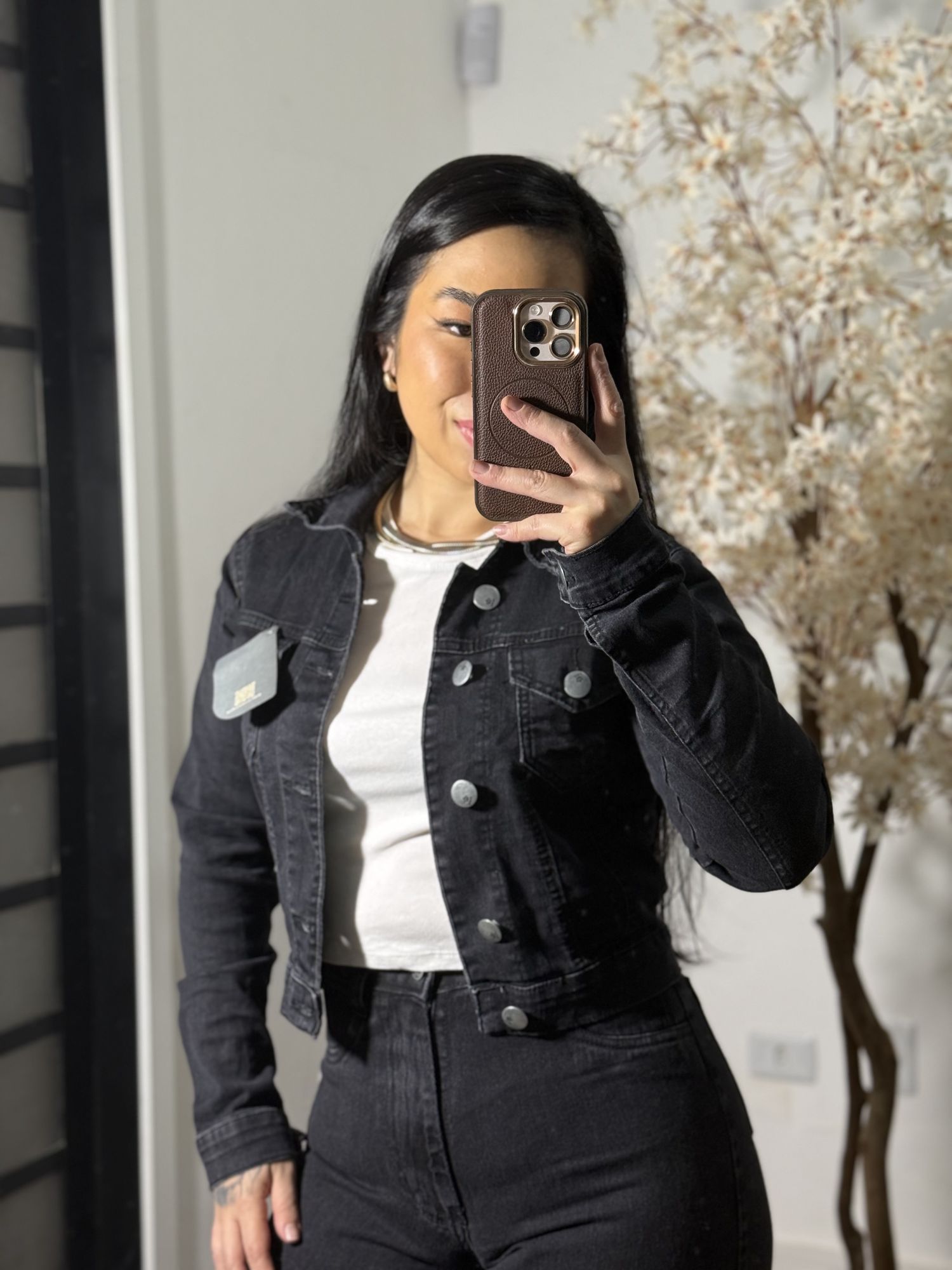 Jaqueta Jeans 1282 - Preto C064