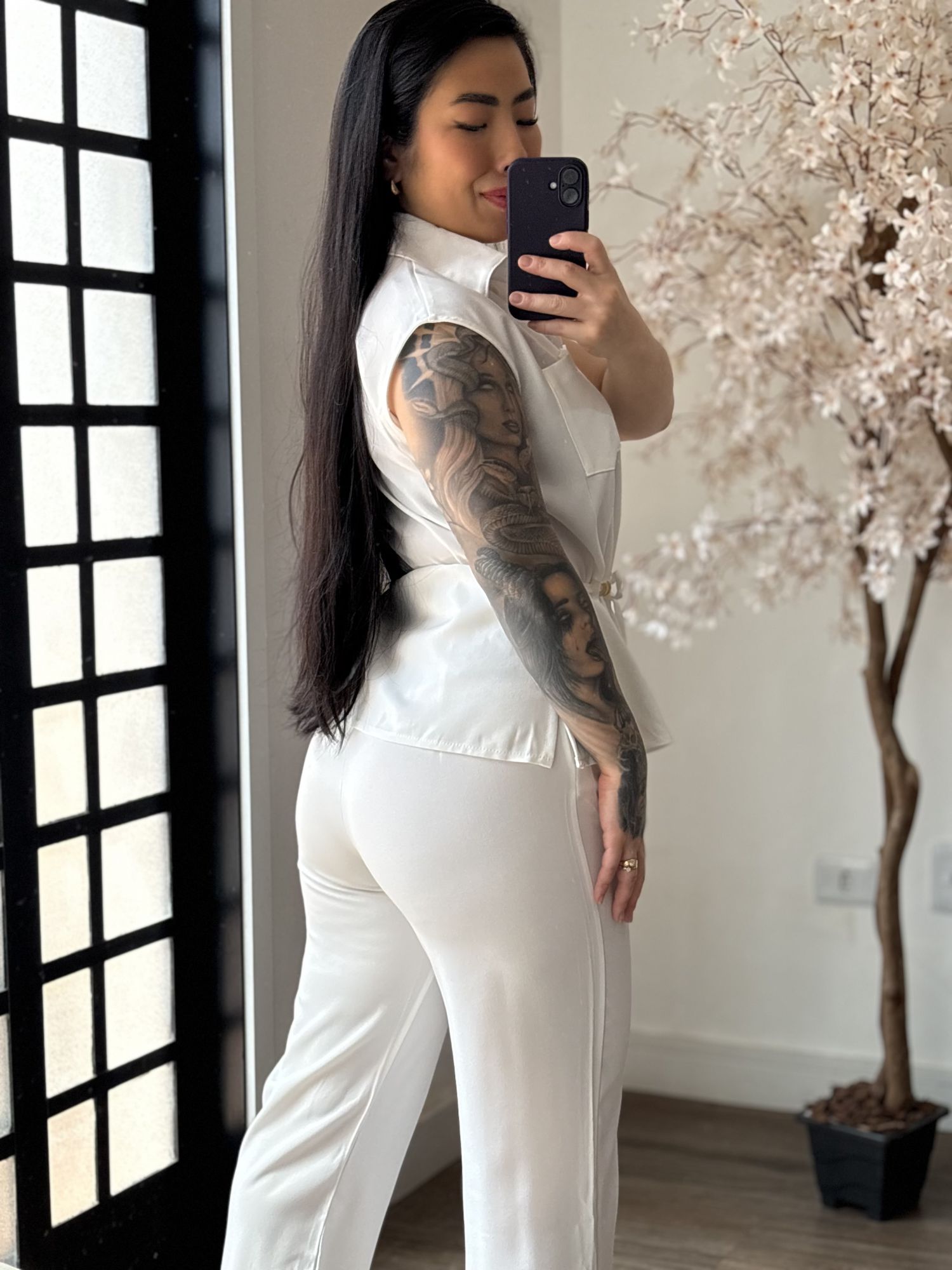 Conjunto Linho Beatriz 396 - Branco C049