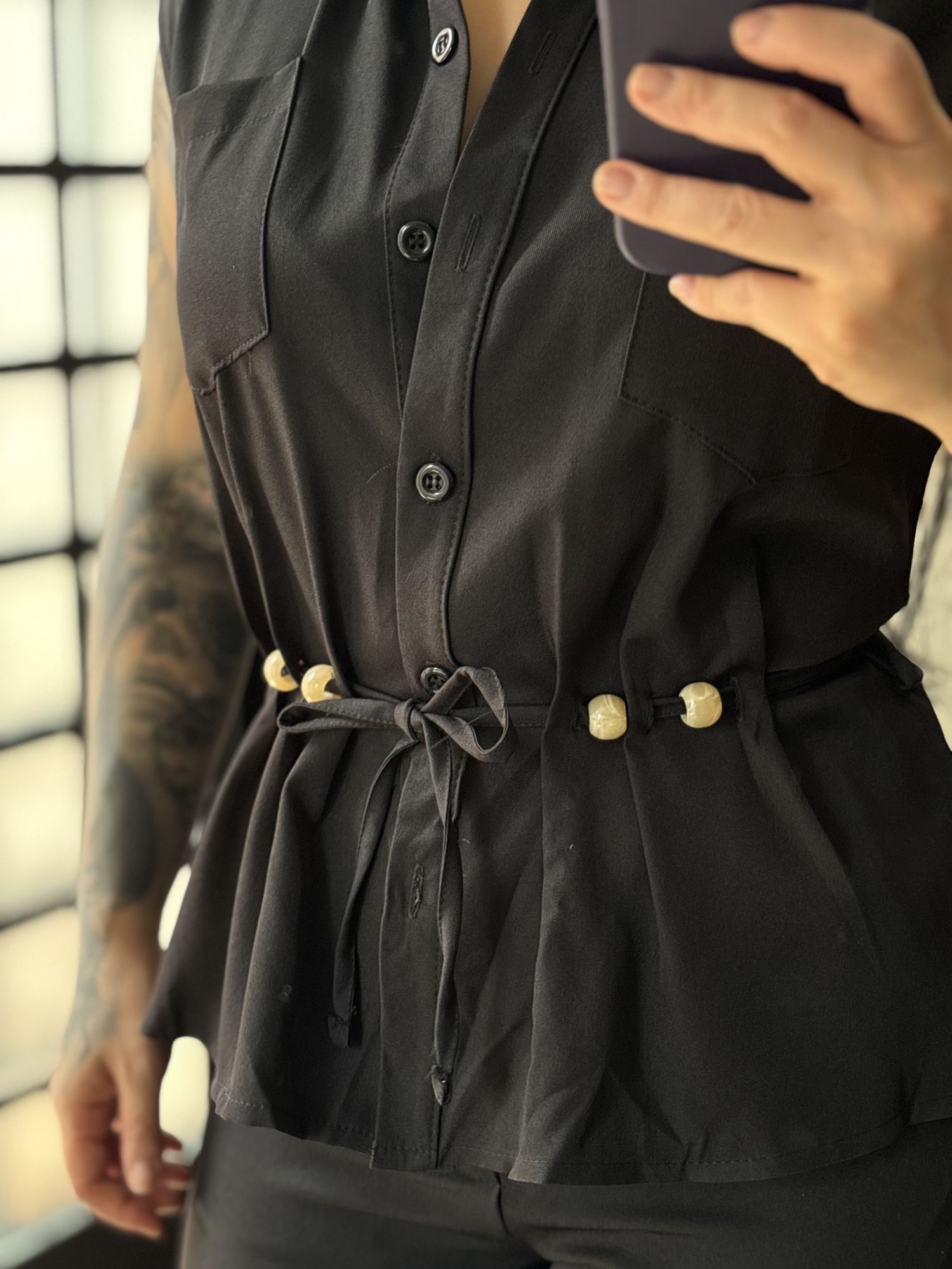 Conjunto Linho Beatriz 396 - Preto C049