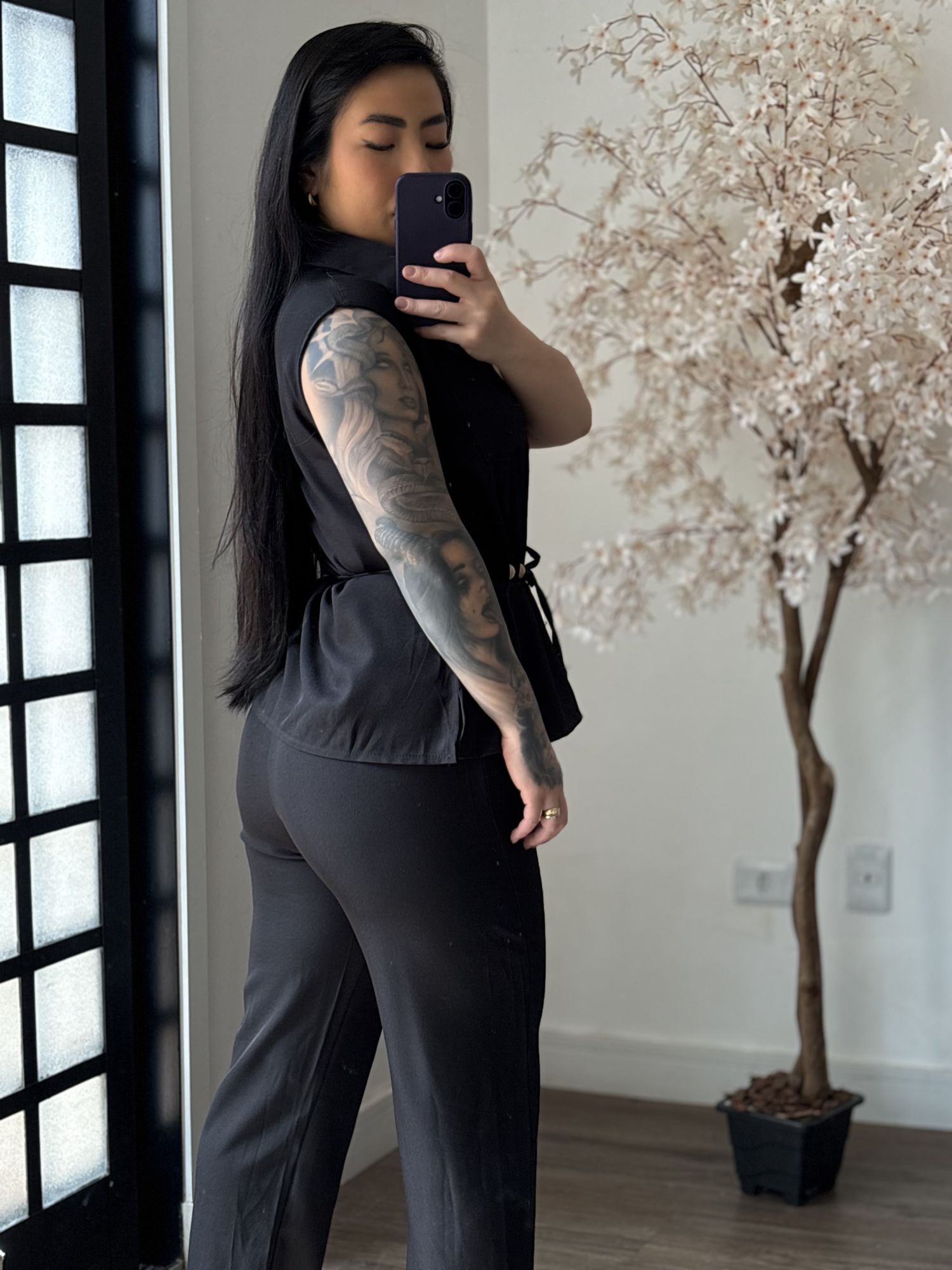 Conjunto Linho Beatriz 396 - Preto C049