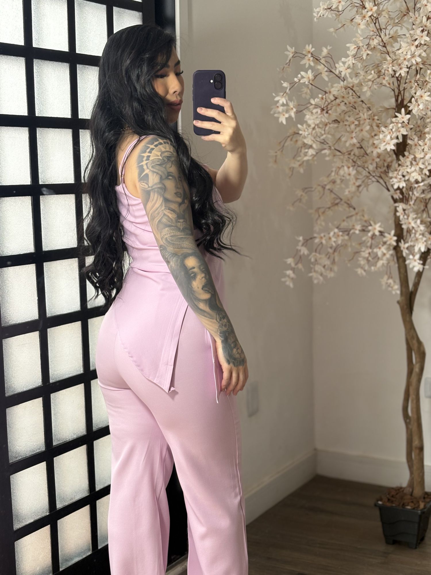 Conjunto Alfaiataria Gabi 6091 - Rosa Claro C017