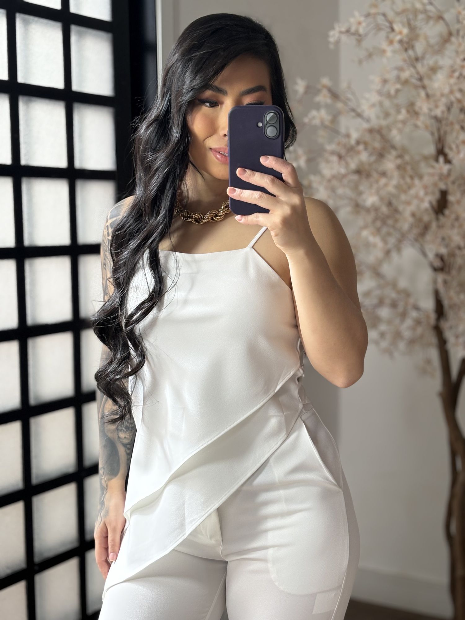 Conjunto Alfaiataria Gabi 6091 - Branco C017