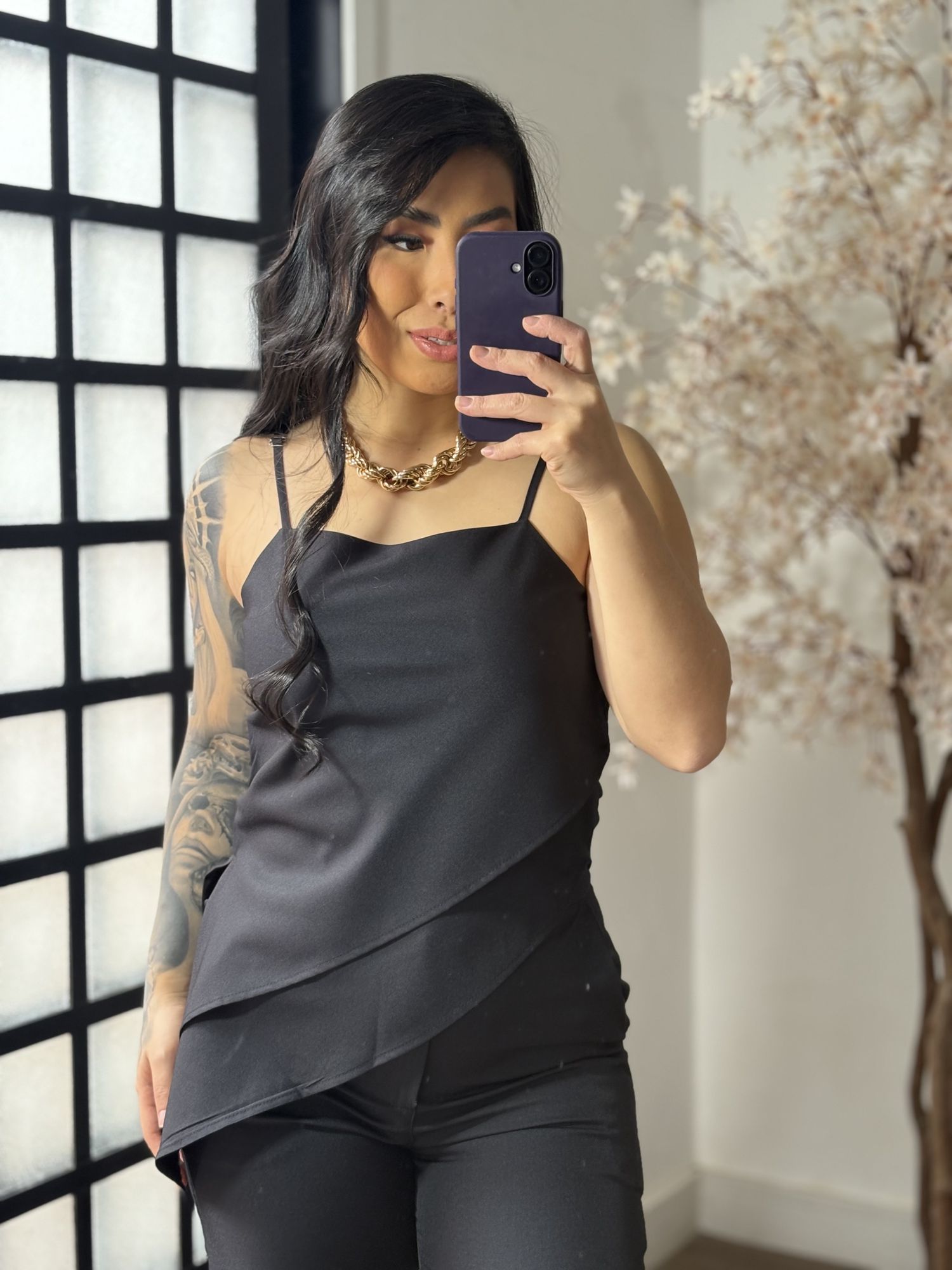 Conjunto Alfaiataria Gabi 6091 - Preto C017