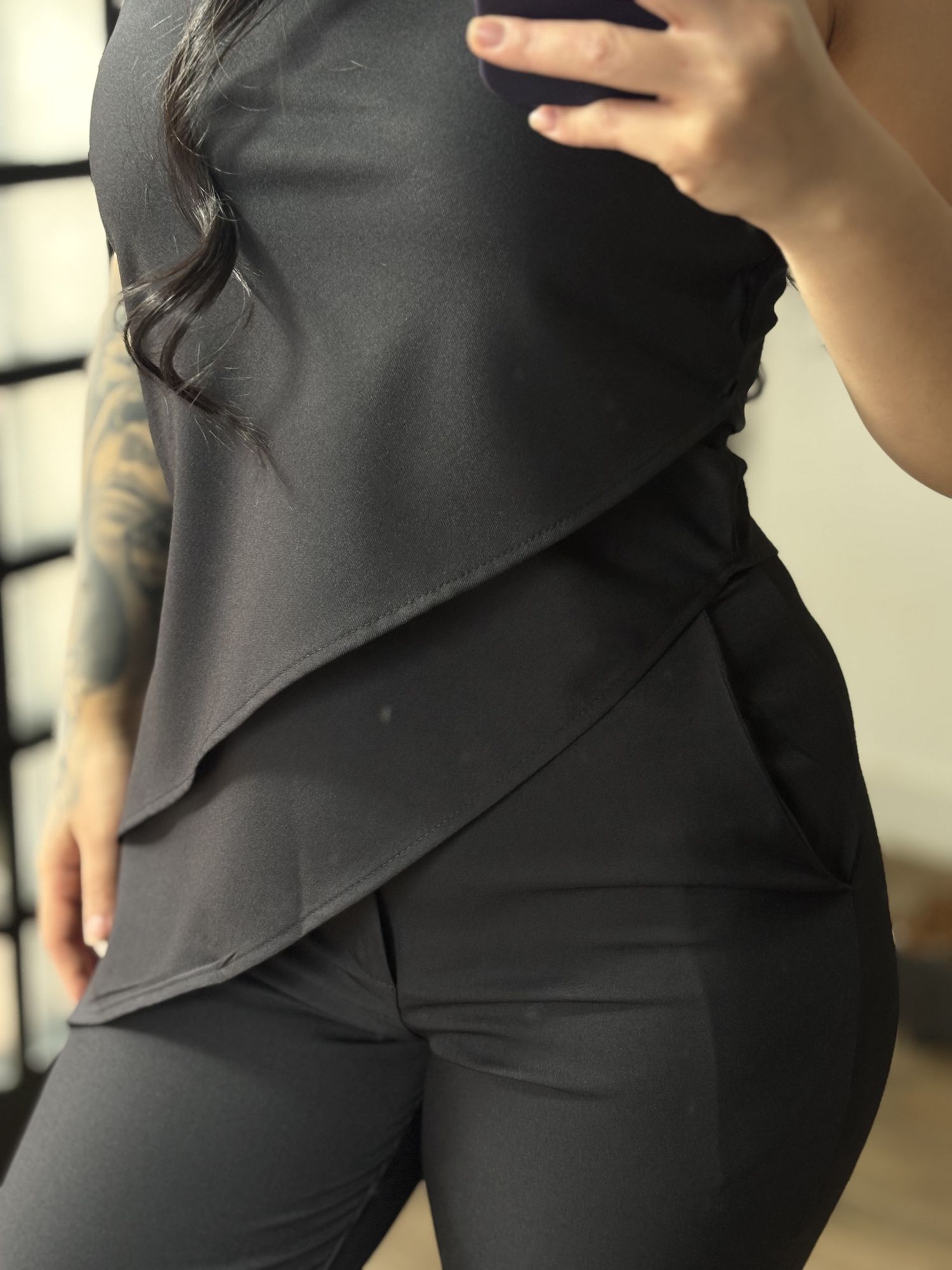 Conjunto Alfaiataria Gabi 6091 - Preto C017