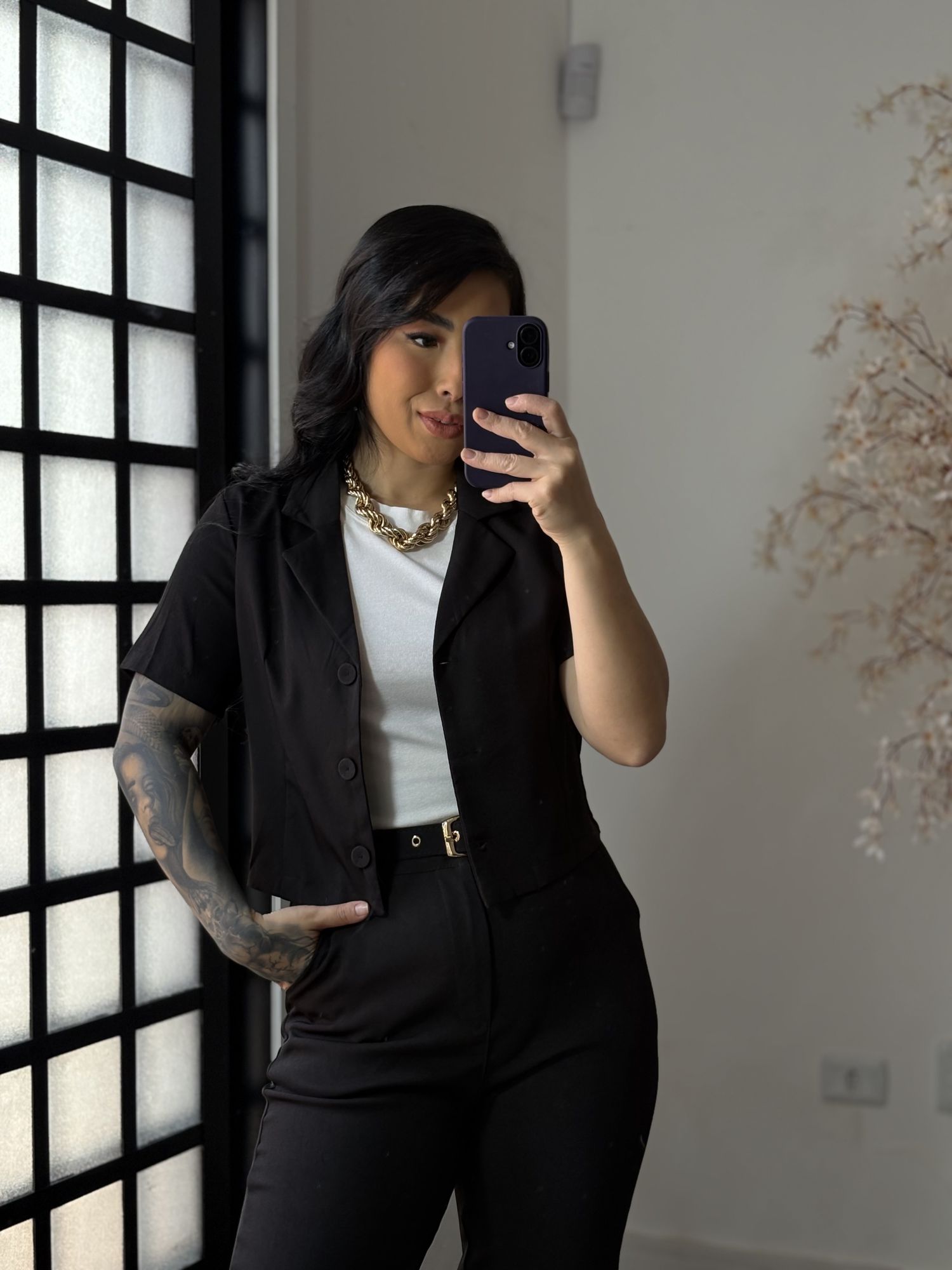 Conjunto Alfaiataria Lina 9155 - Preto C020