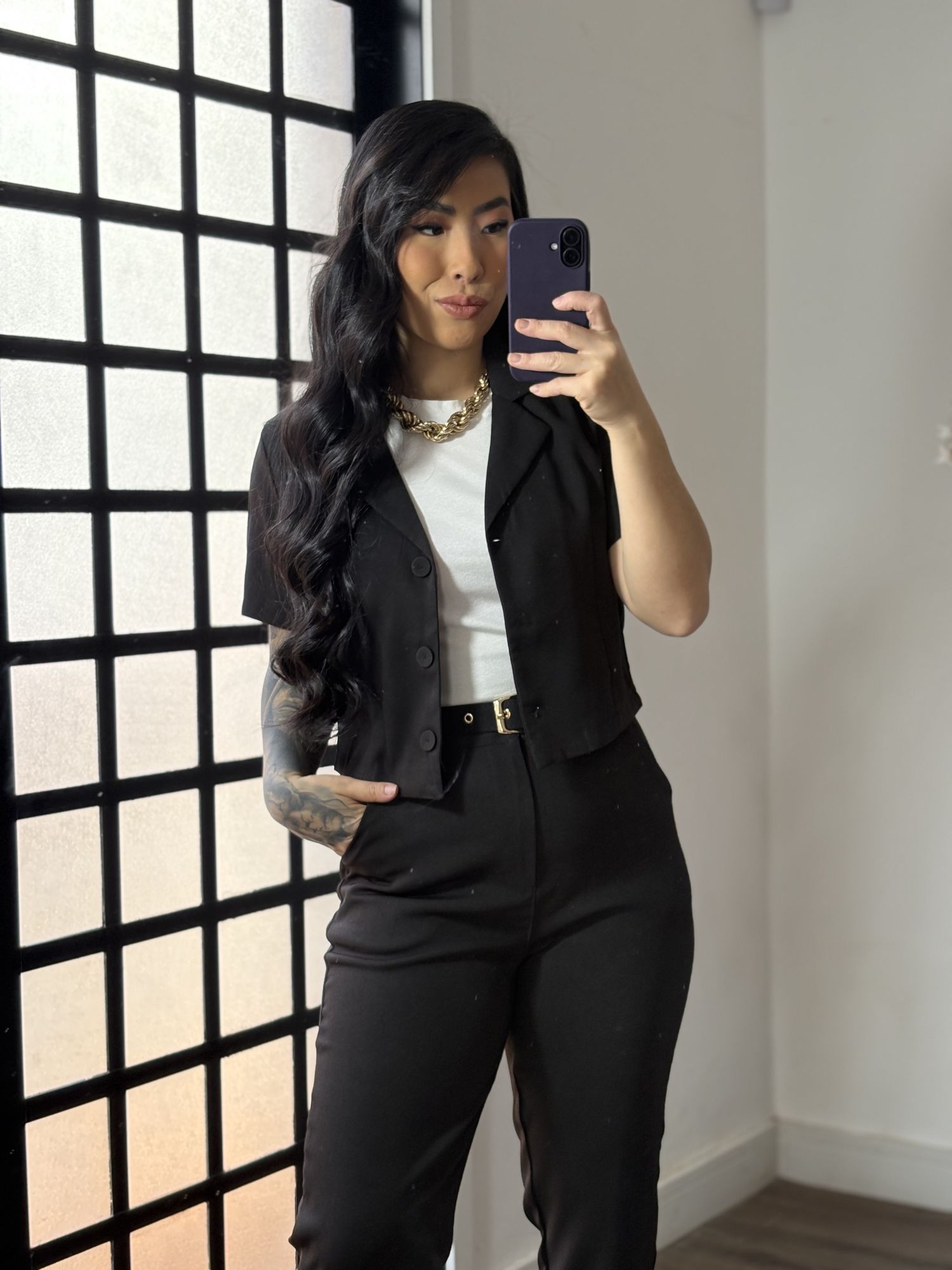 Conjunto Alfaiataria Lina 9155 - Preto C020