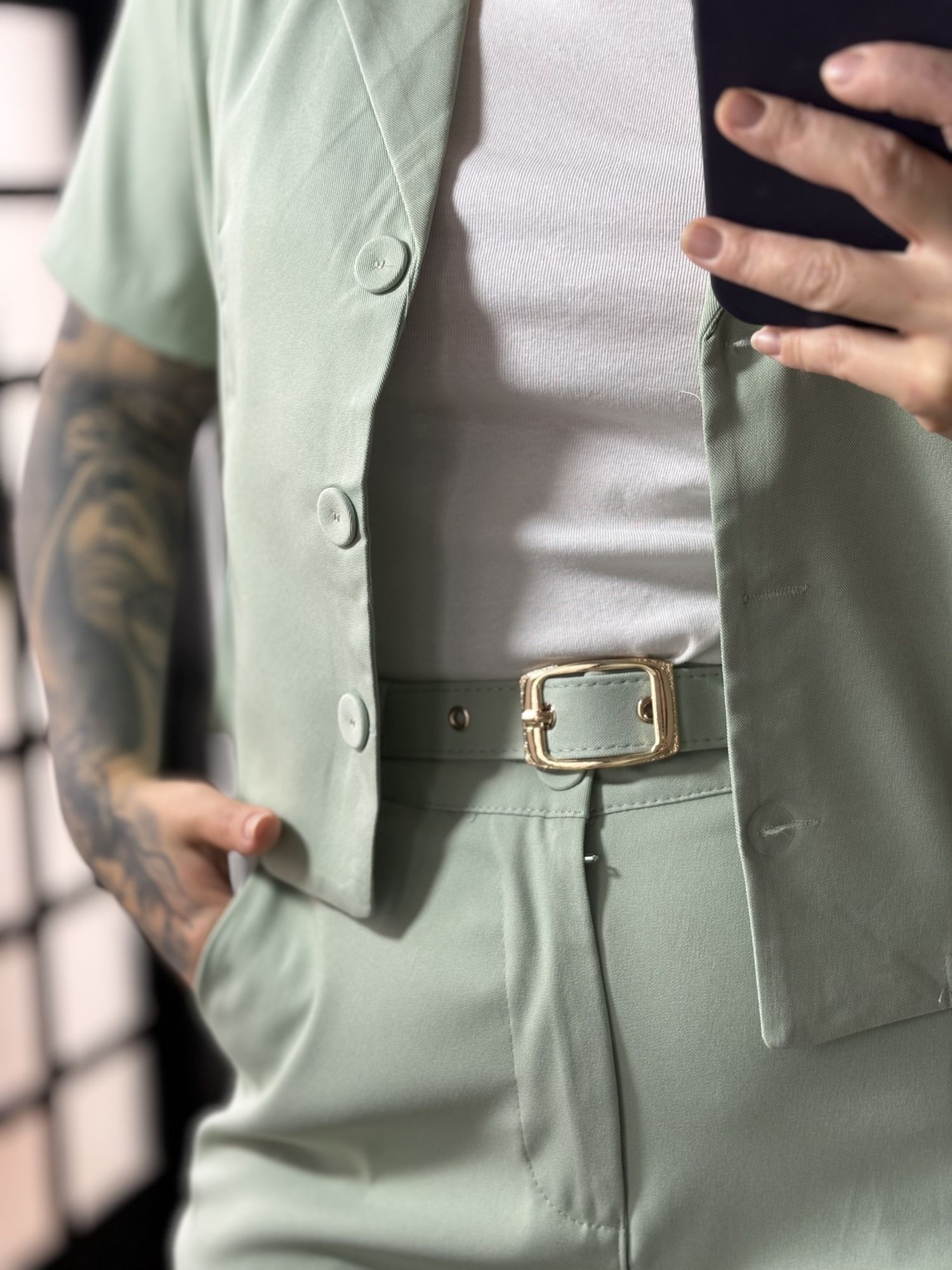 Conjunto Alfaiataria Lina 9155 - Verde C020