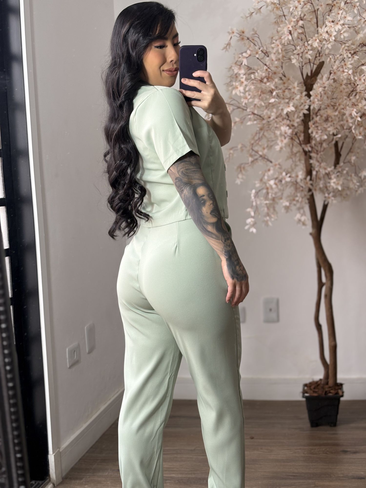 Conjunto Alfaiataria Lina 9155 - Verde C020