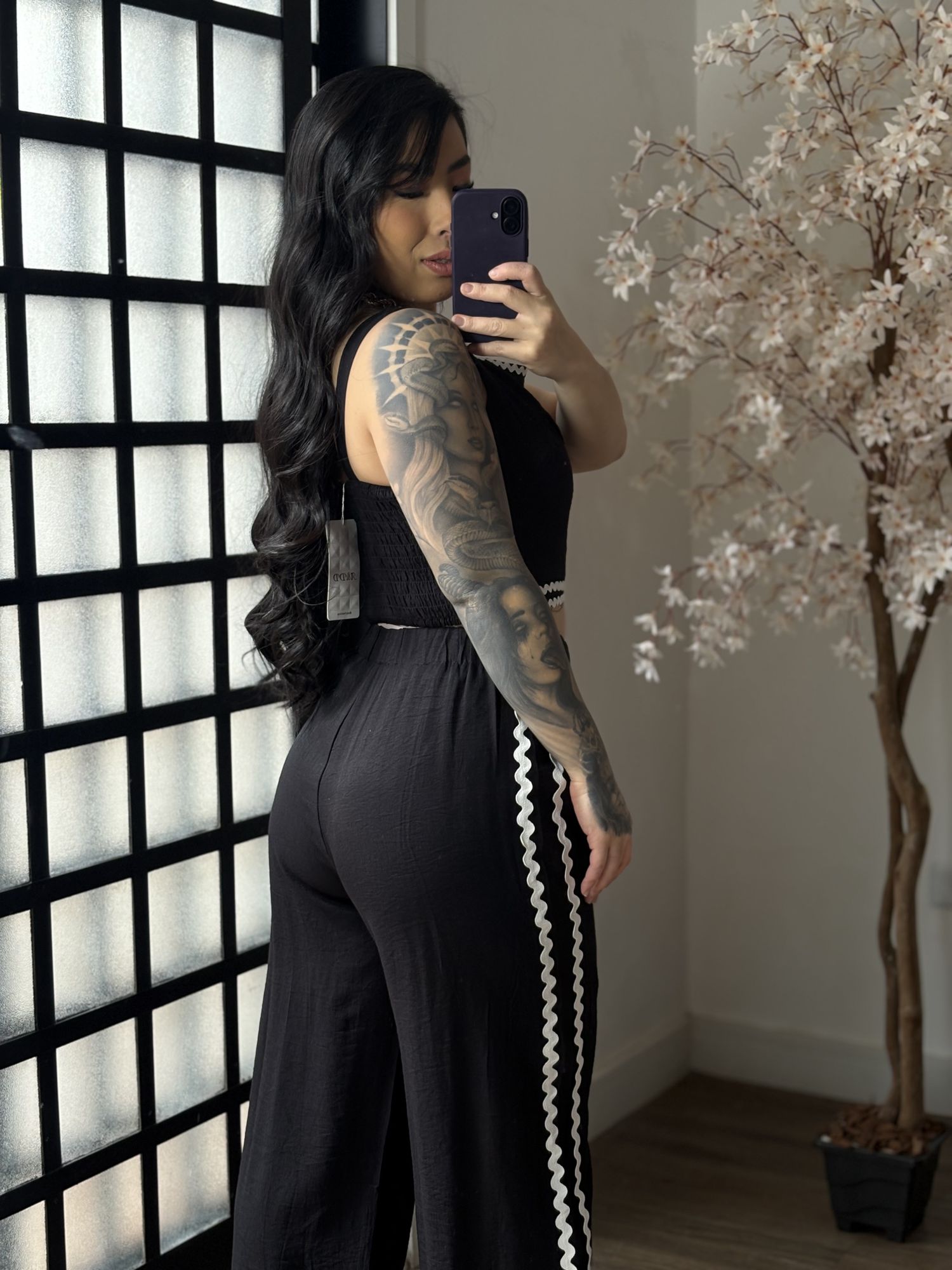 Conjunto Marrant Bordado Flavia 372 - Preto C024