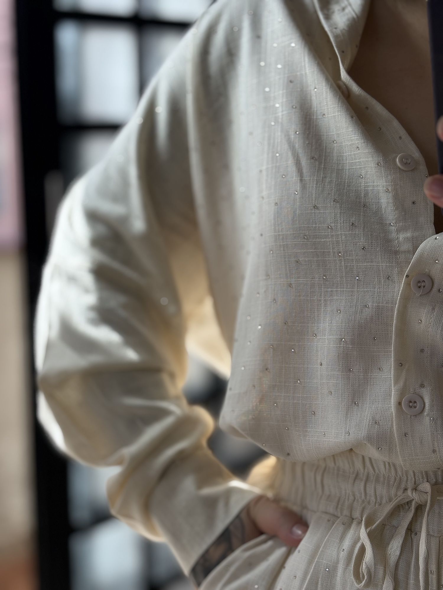 Conjunto Linho C/ Brilho Ravena 3341 - Bege C018