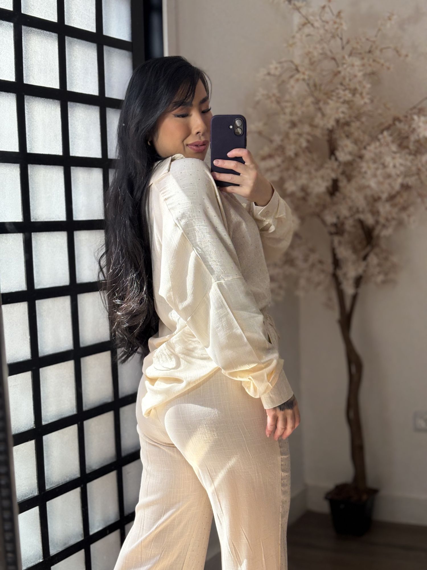 Conjunto Linho C/ Brilho Ravena 3341 - Bege C018