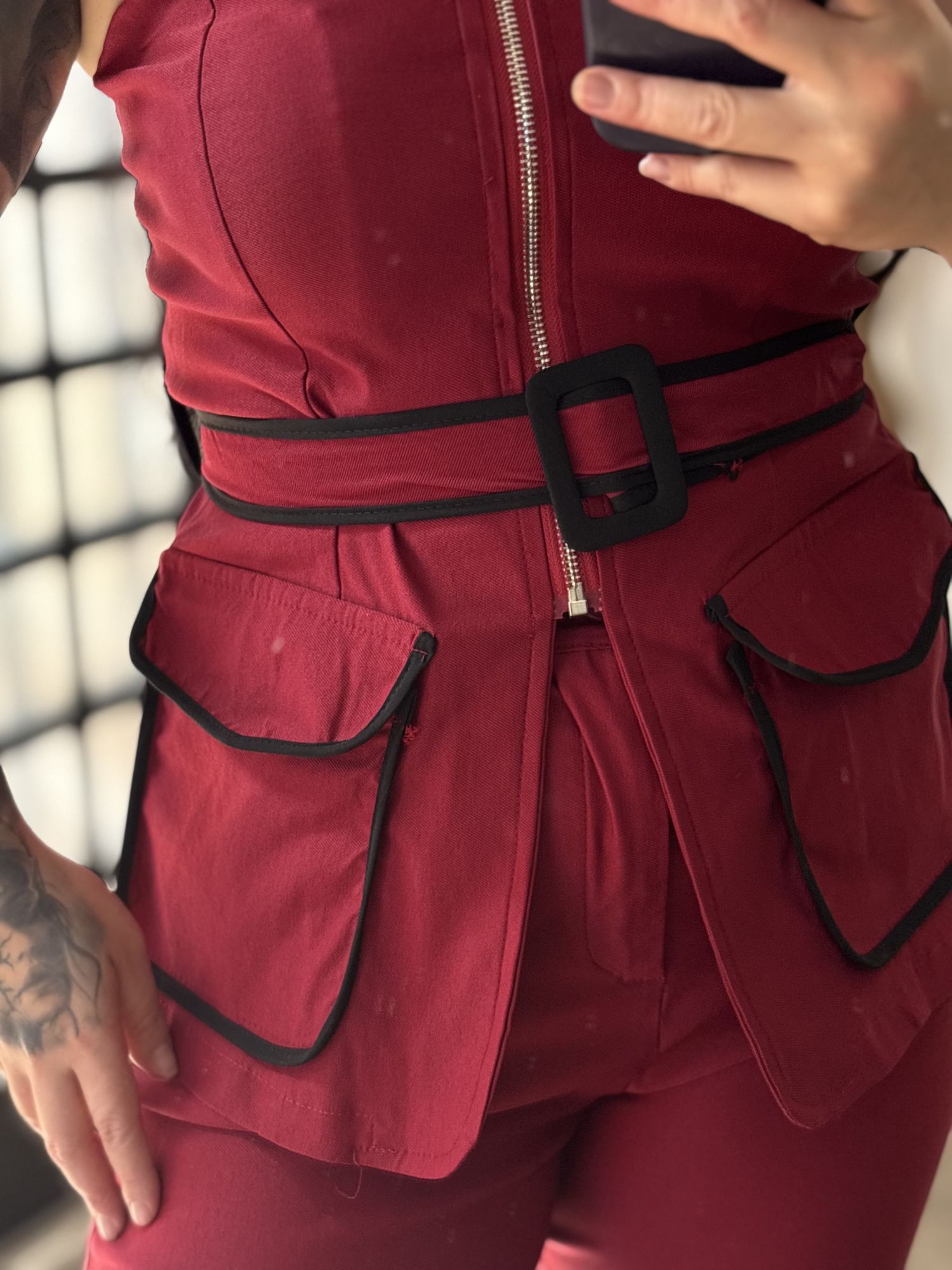 Conjunto Calça Viscose Luana 3278 - Vinho C057