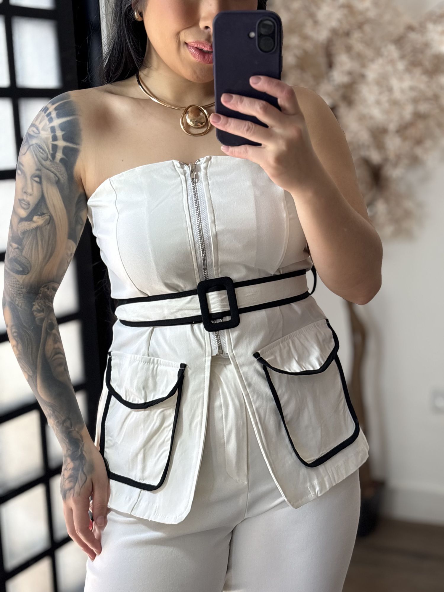 Conjunto Calça Viscose Luana 3278 - Branco C057