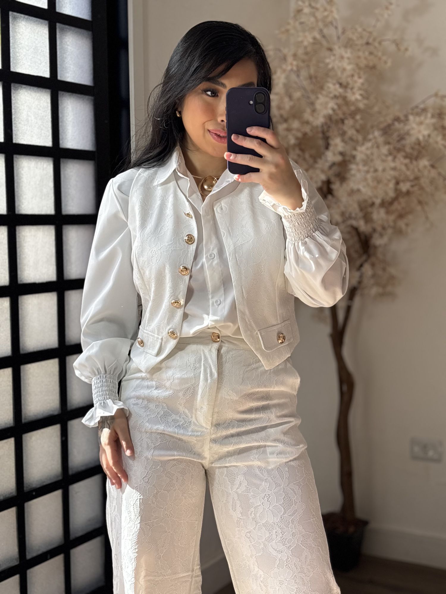 Conjunto Rendado Jade M031 - Branco C064