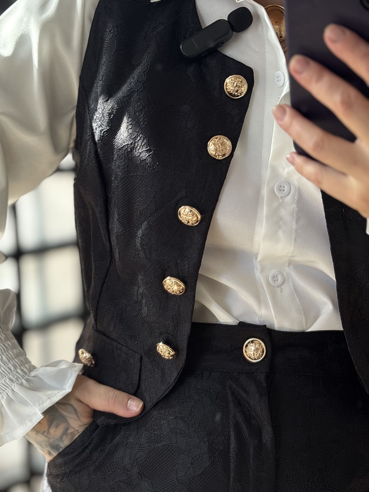 Conjunto Rendado Jade M031 - Preto C064