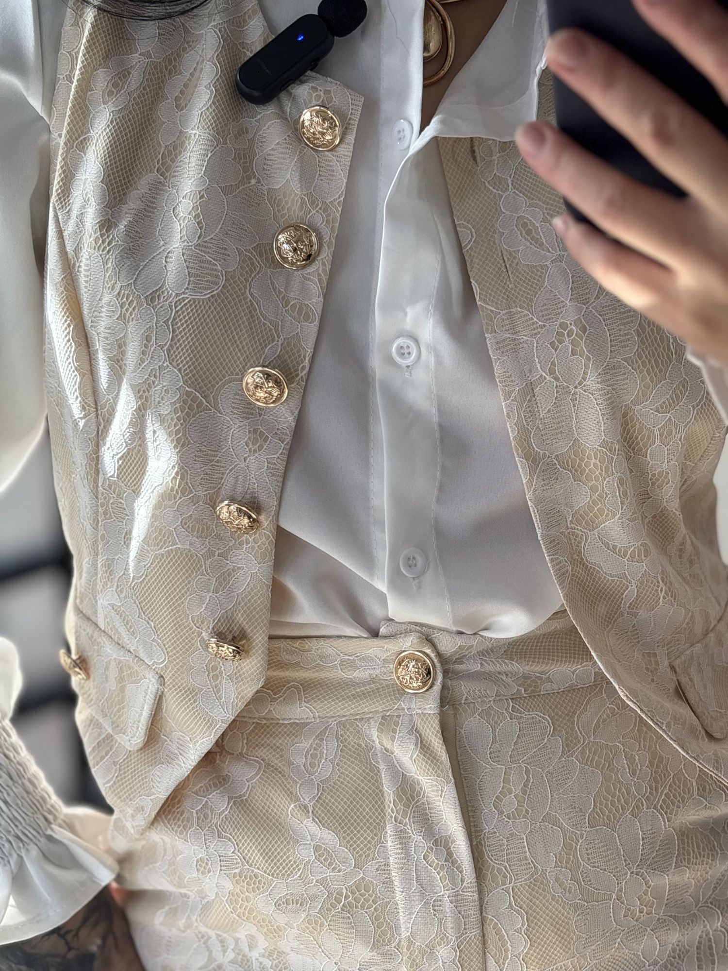 Conjunto Rendado Jade M031 - Bege C064