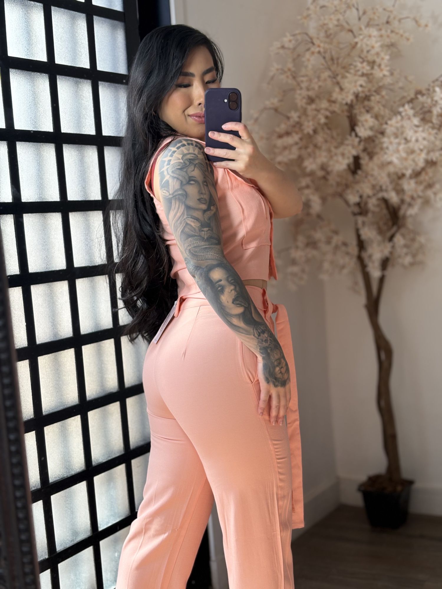 Conjunto Calça Aysha A002 - Salmão C058