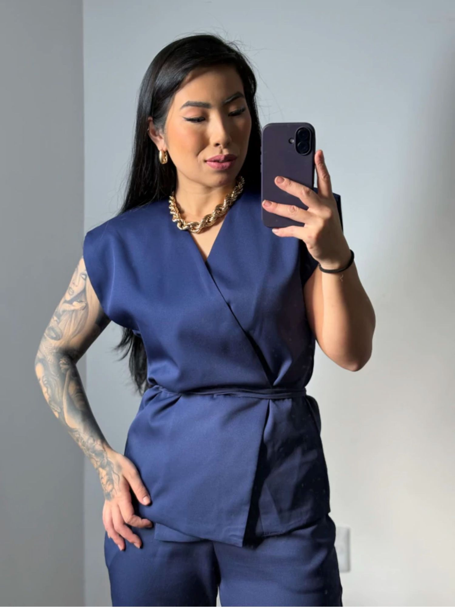 Blusa Kimono Lais 61009 - Azul