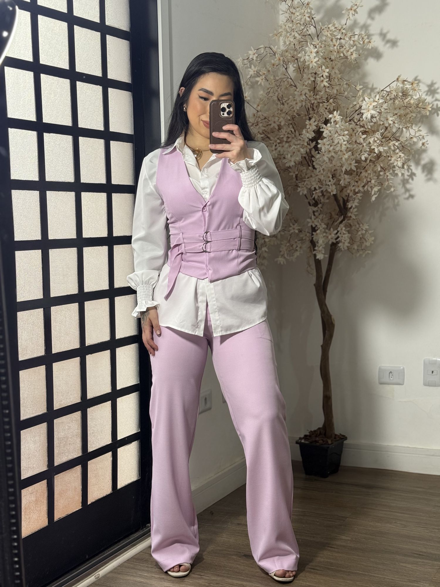 Conjunto Linho Marly 61022 - Rosa Claro C025