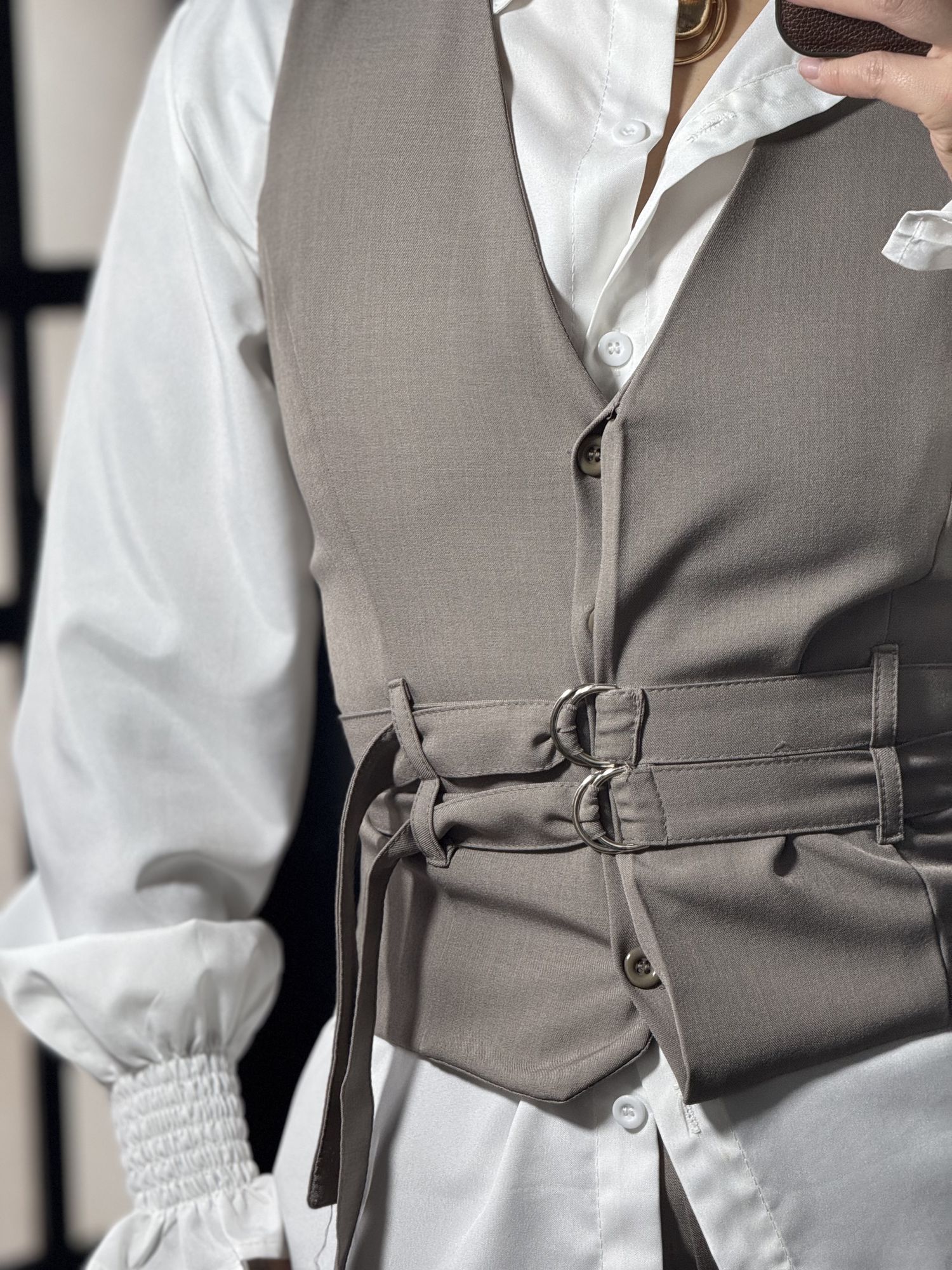 Conjunto Linho Marly 61022 - Cinza C025