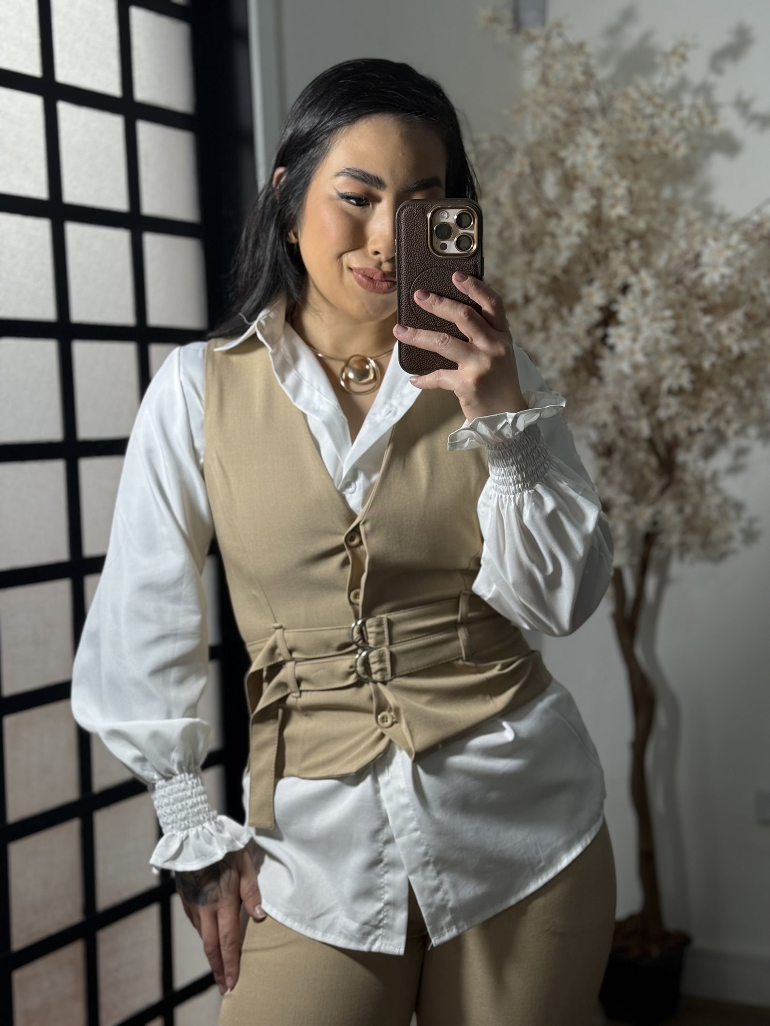 Conjunto Linho Marly 61022 - Bege C025