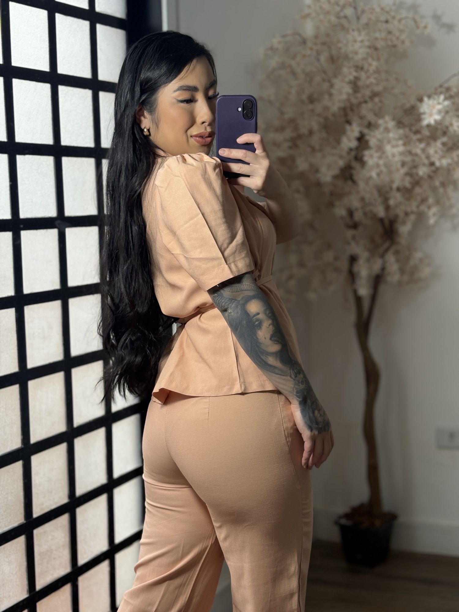 Conjunto Calça Marrant Naomi 1024 - Salmão C095