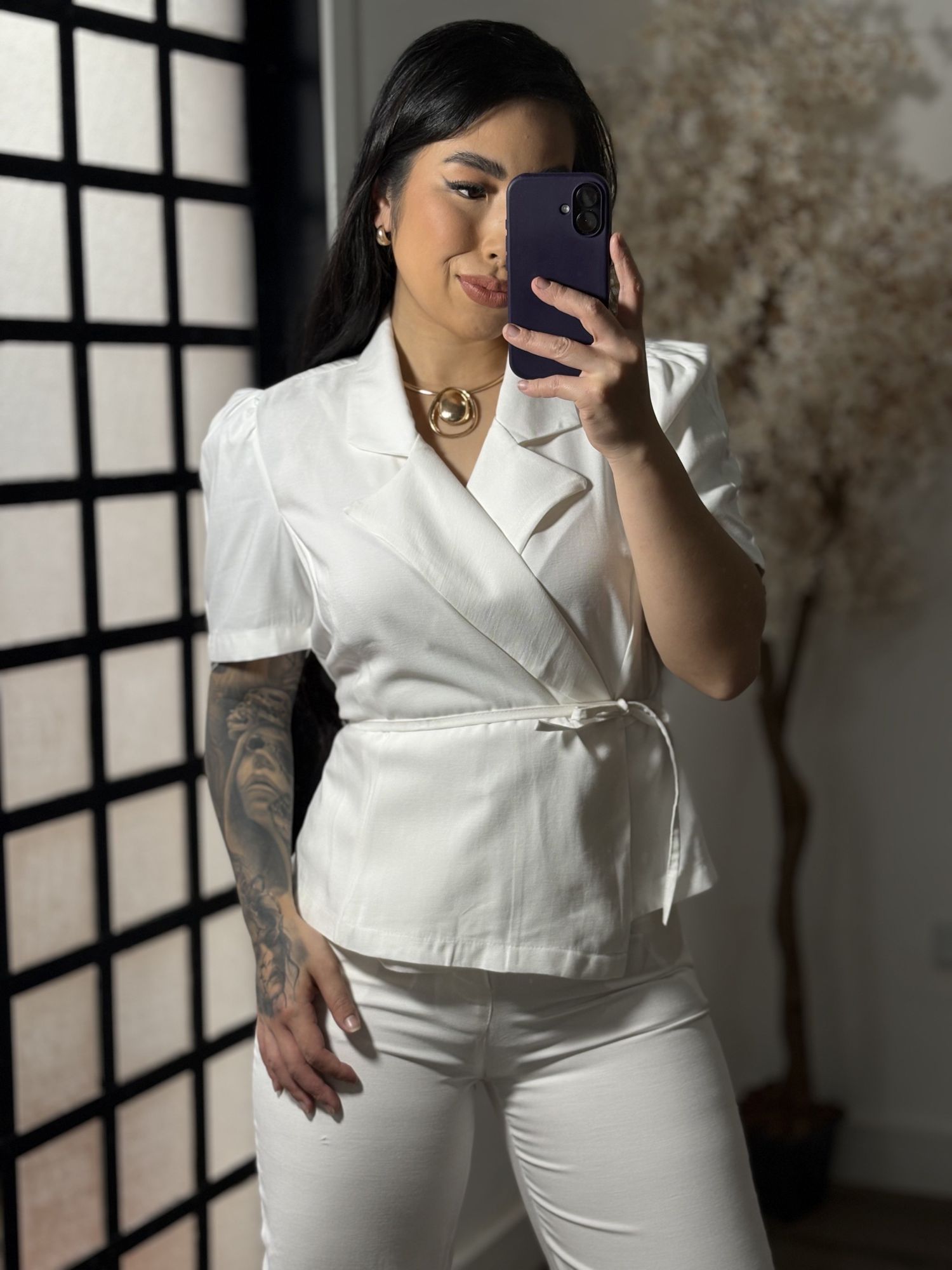 Conjunto Calça Marrant Naomi 1024 - Branco C096