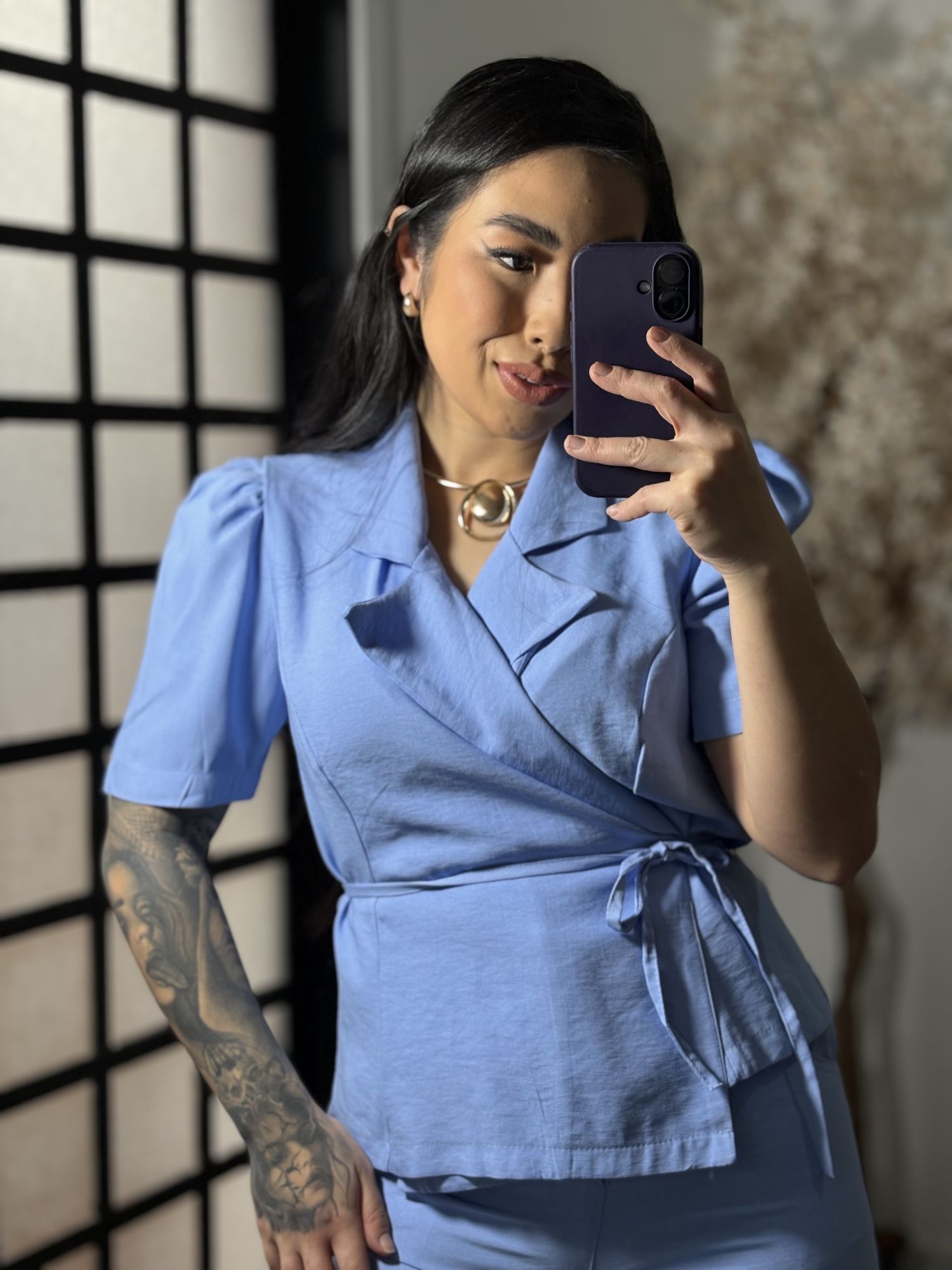 Conjunto Calça Marrant Naomi 1024 - Azul C095