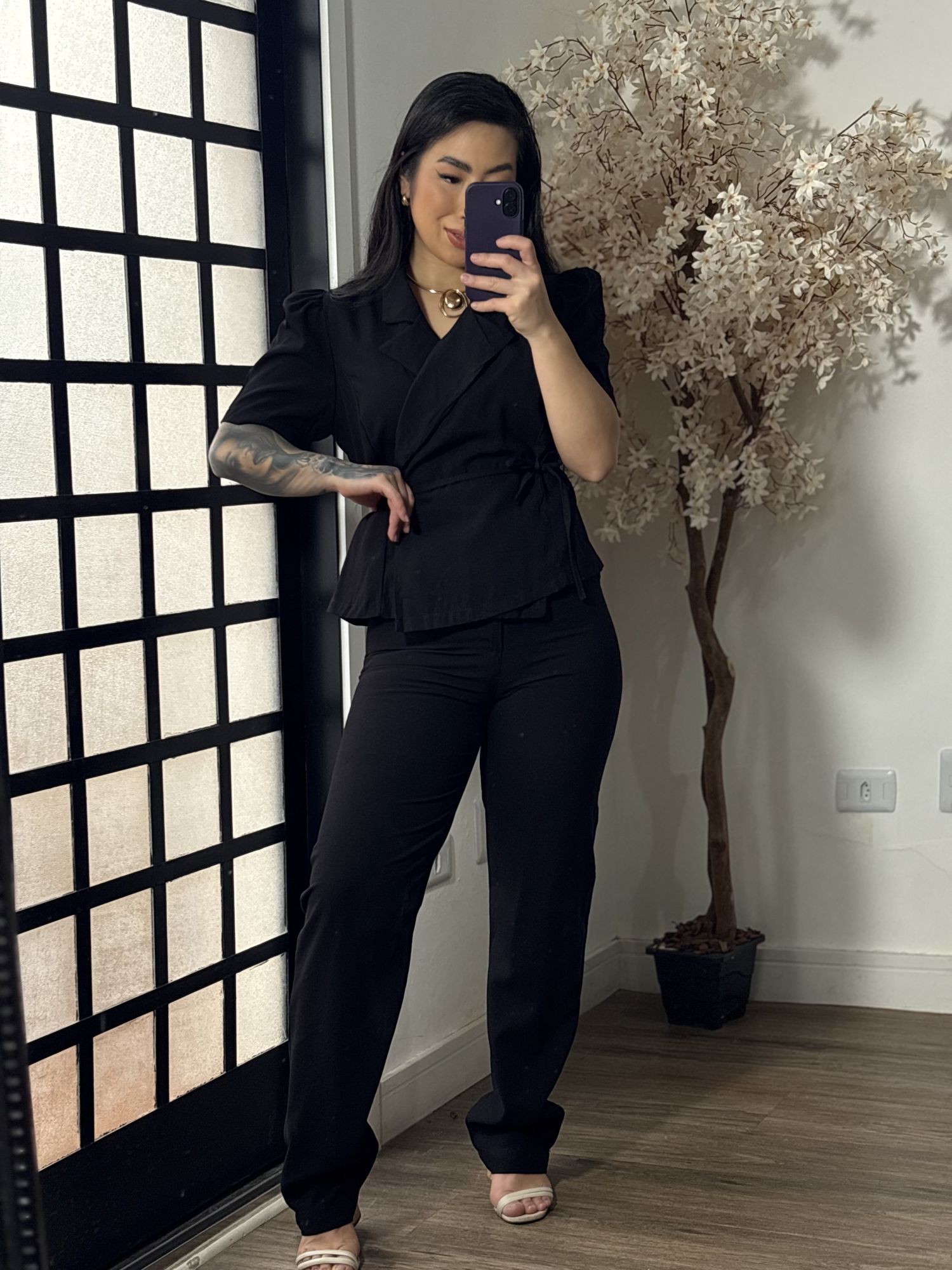 Conjunto Calça Marrant Naomi 1024 - Preto C095