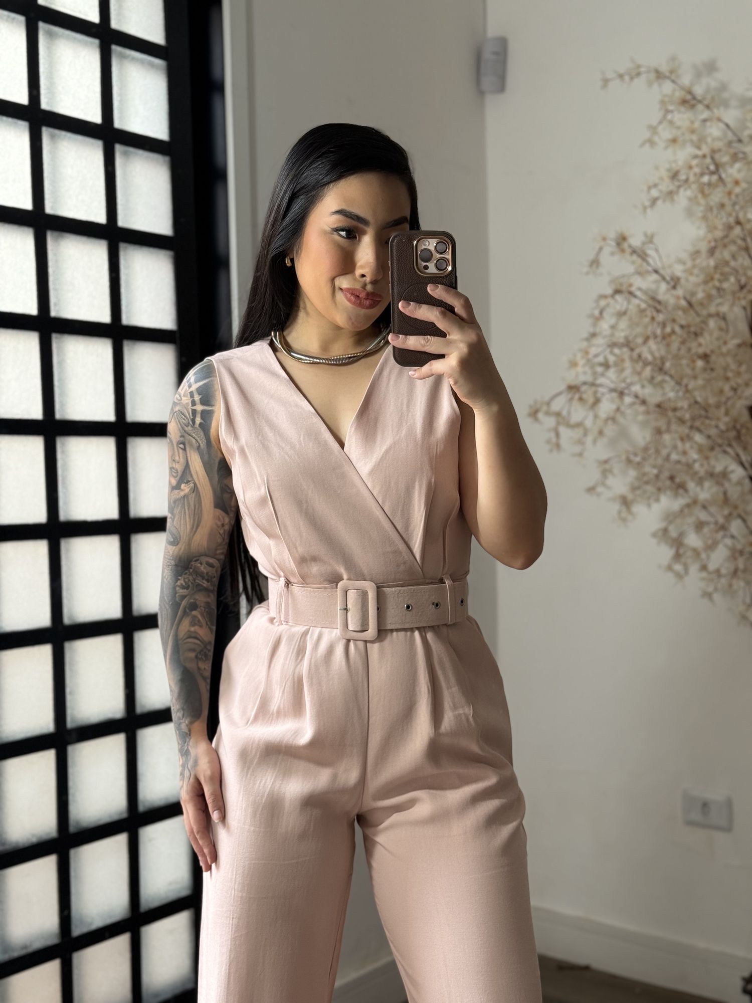 Macacão Longo Marrant Aurora 1008 - Rosa C041