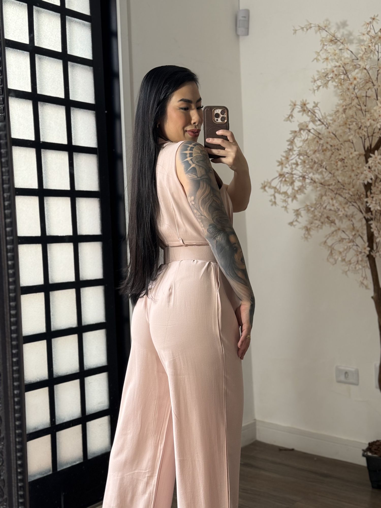 Macacão Longo Marrant Aurora 1008 - Rosa C041