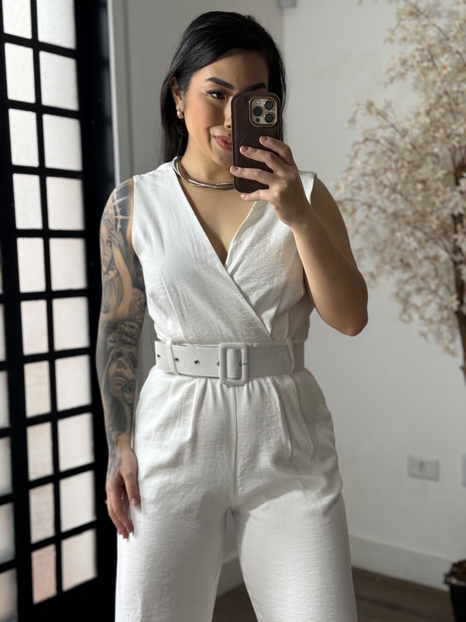 Macacão Longo Marrant Aurora 1008 - Branco C041