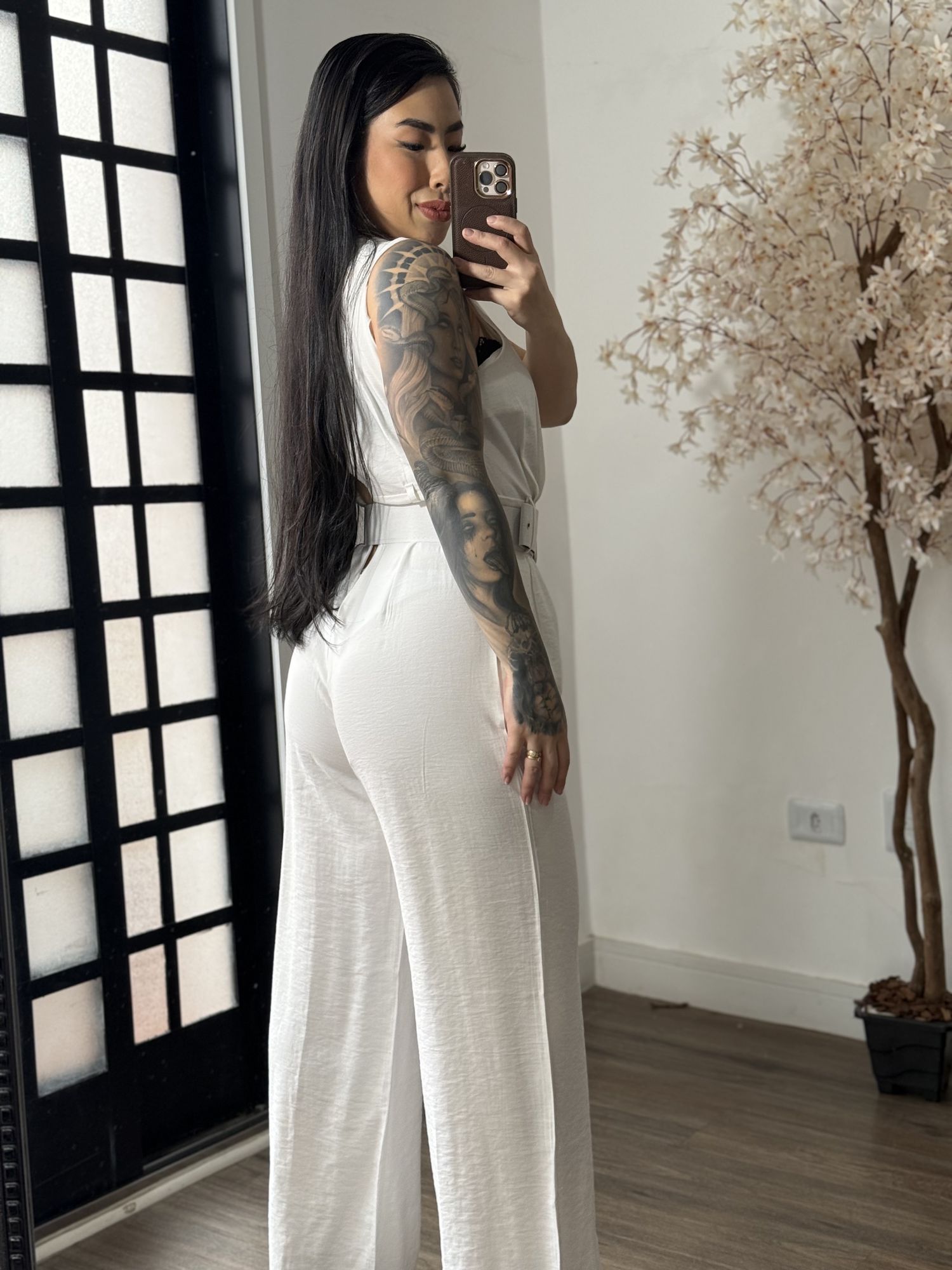 Macacão Longo Marrant Aurora 1008 - Branco C041