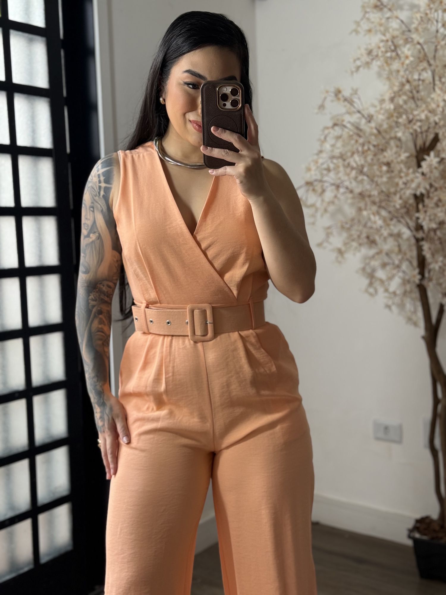 Macacão Longo Marrant Aurora 1008 - Salmão C041