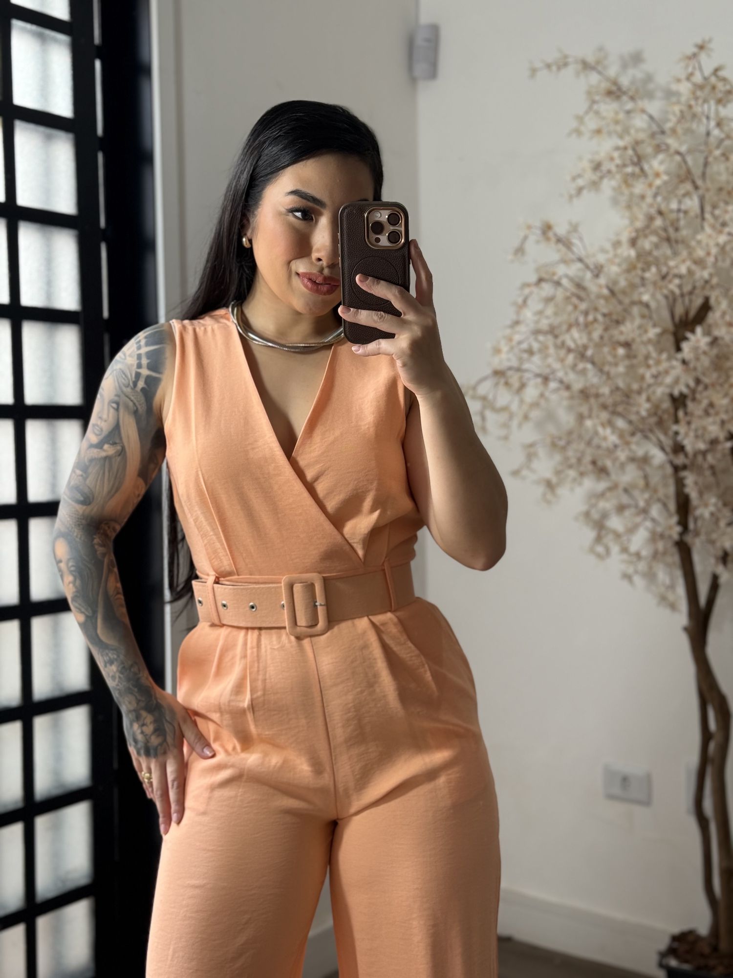 Macacão Longo Marrant Aurora 1008 - Salmão C041