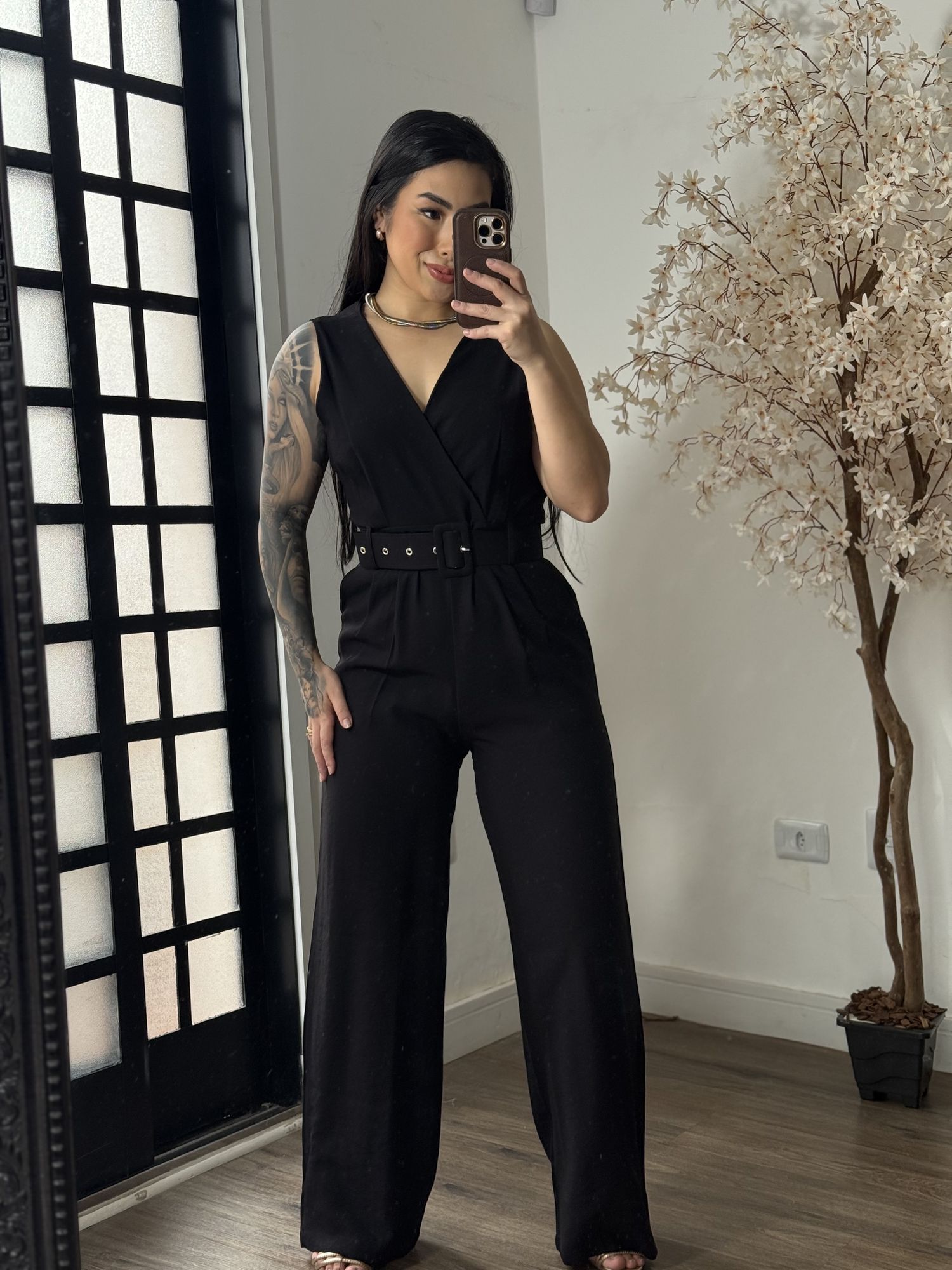 Macacão Longo Marrant Aurora 1008 - Preto C041