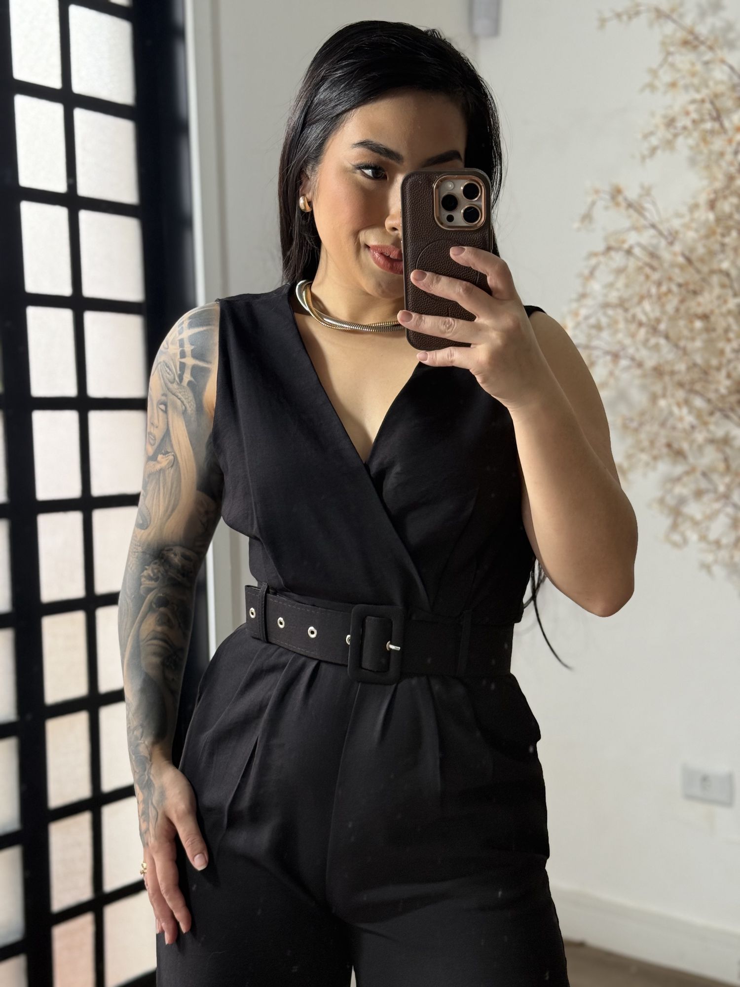 Macacão Longo Marrant Aurora 1008 - Preto C041