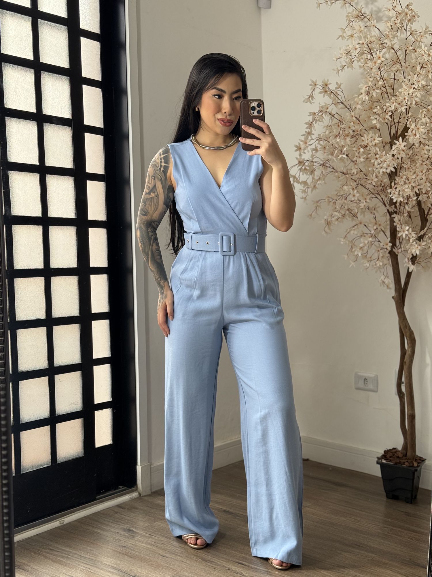 Macacão Longo Marrant Aurora 1008 - Azul C041 