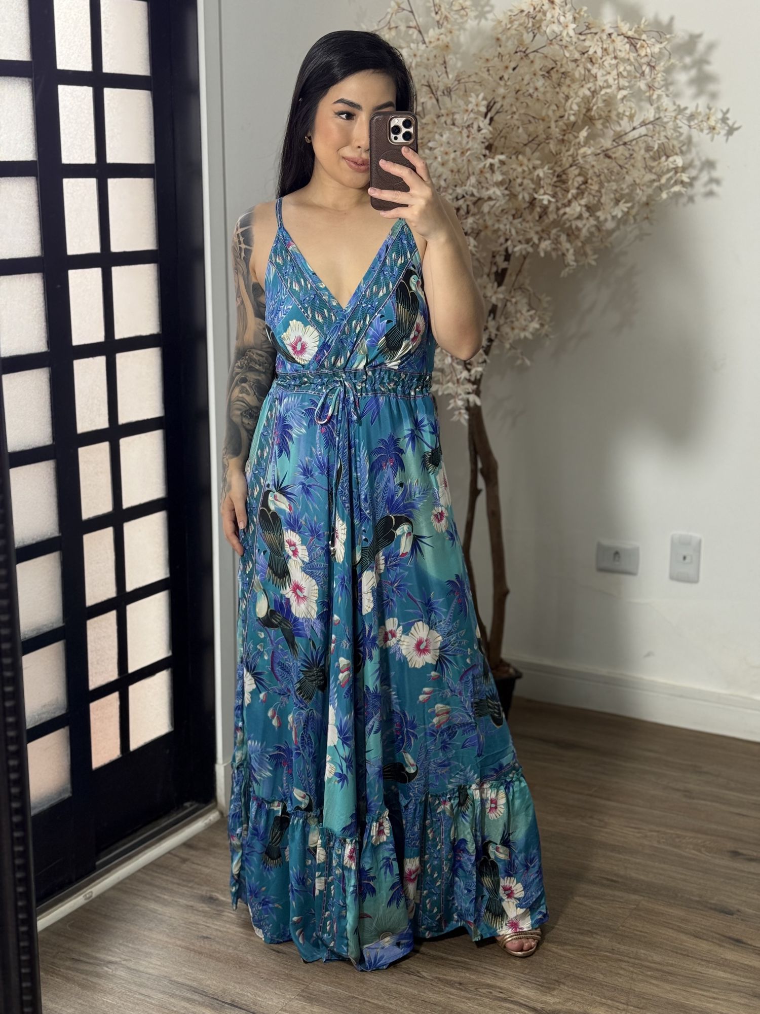 Vestido Seda 4274 - Floral 4