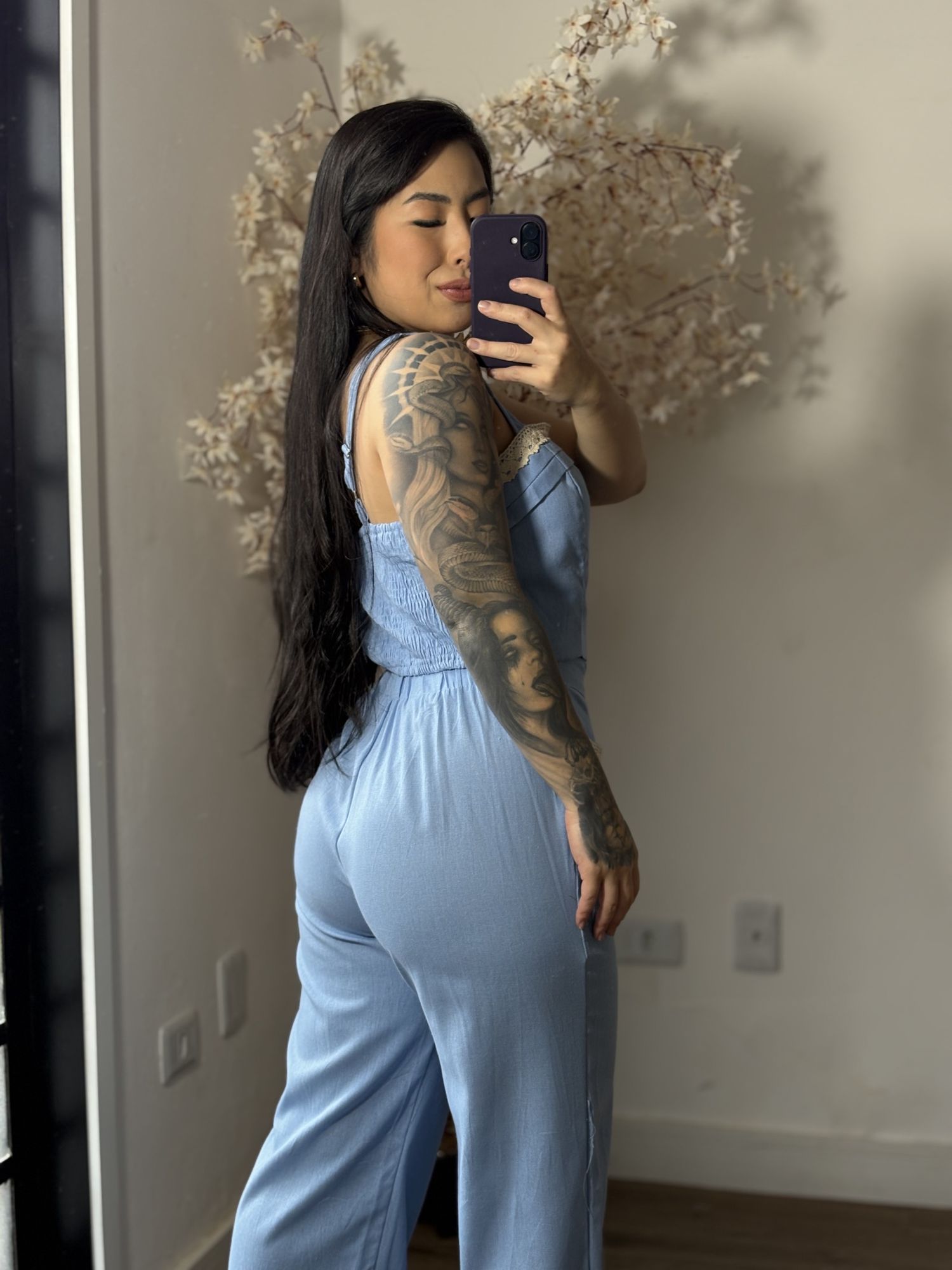 Conjunto Linho Bordado SD1624 - Azul C026