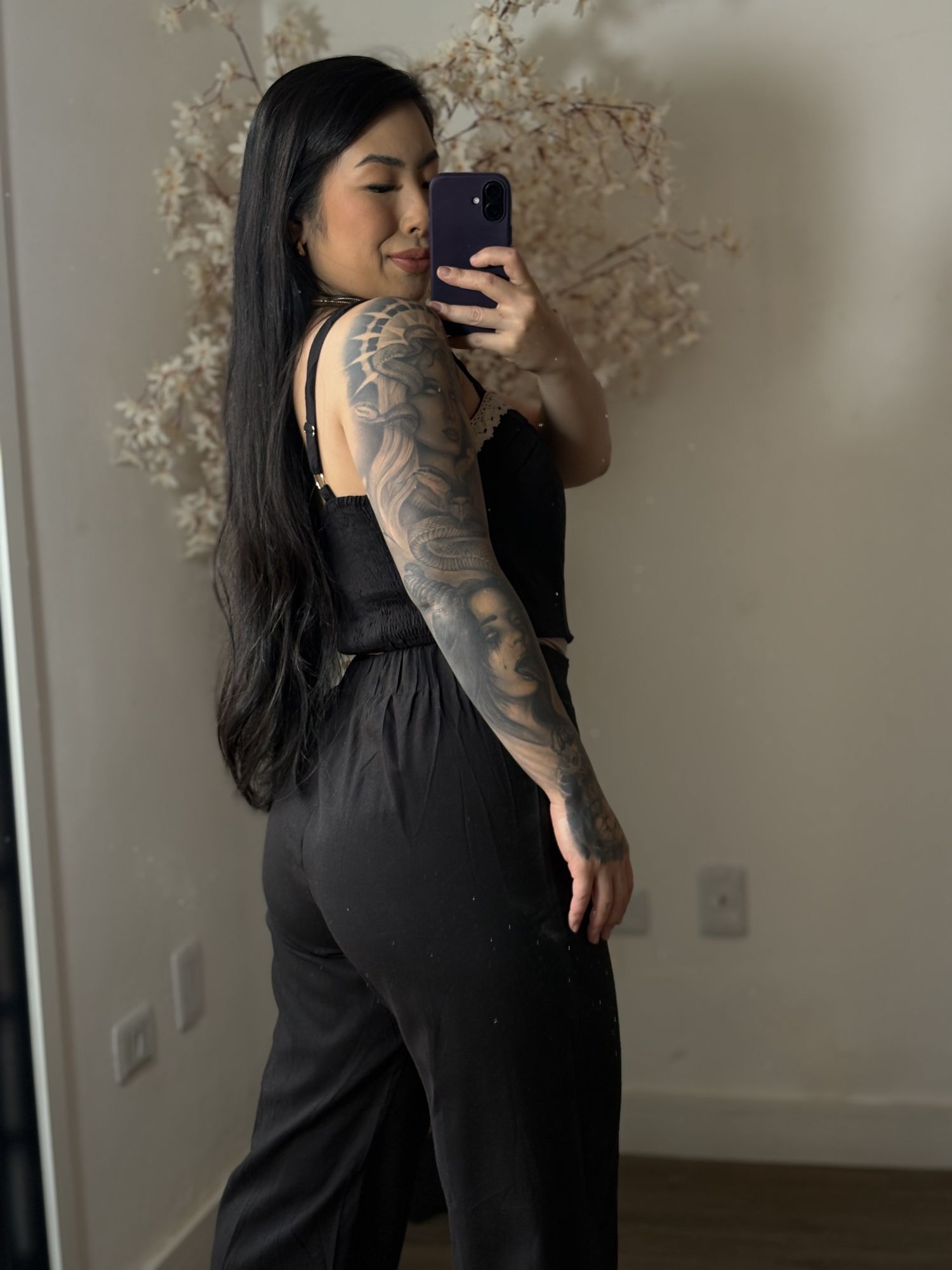 Conjunto Linho Bordado SD1624 - Preto C026