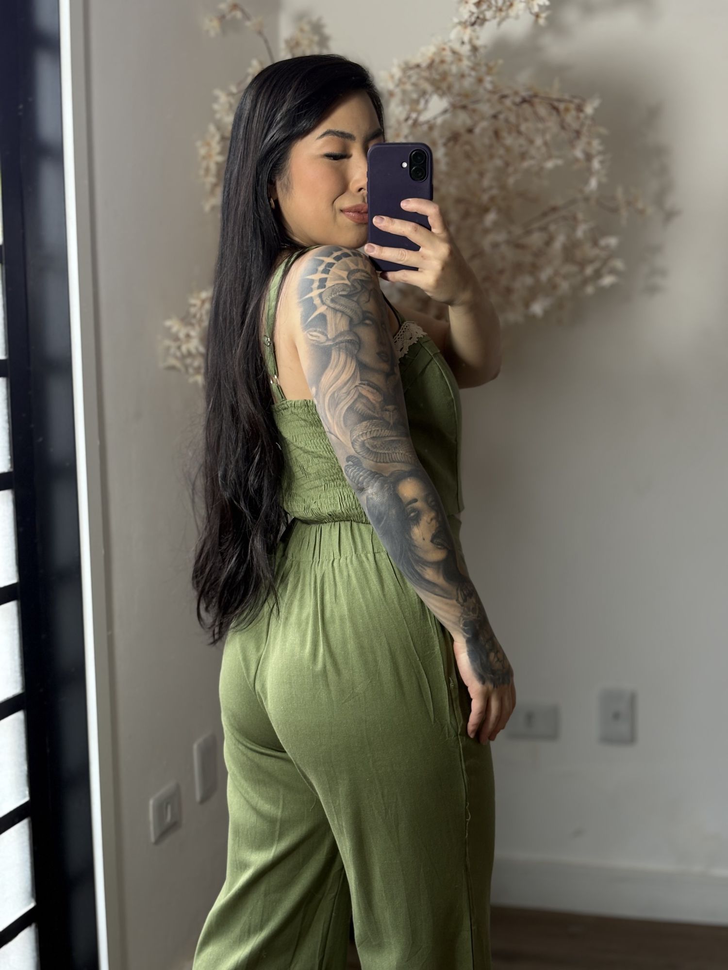 Conjunto Linho Bordado SD1624 - Verde C026