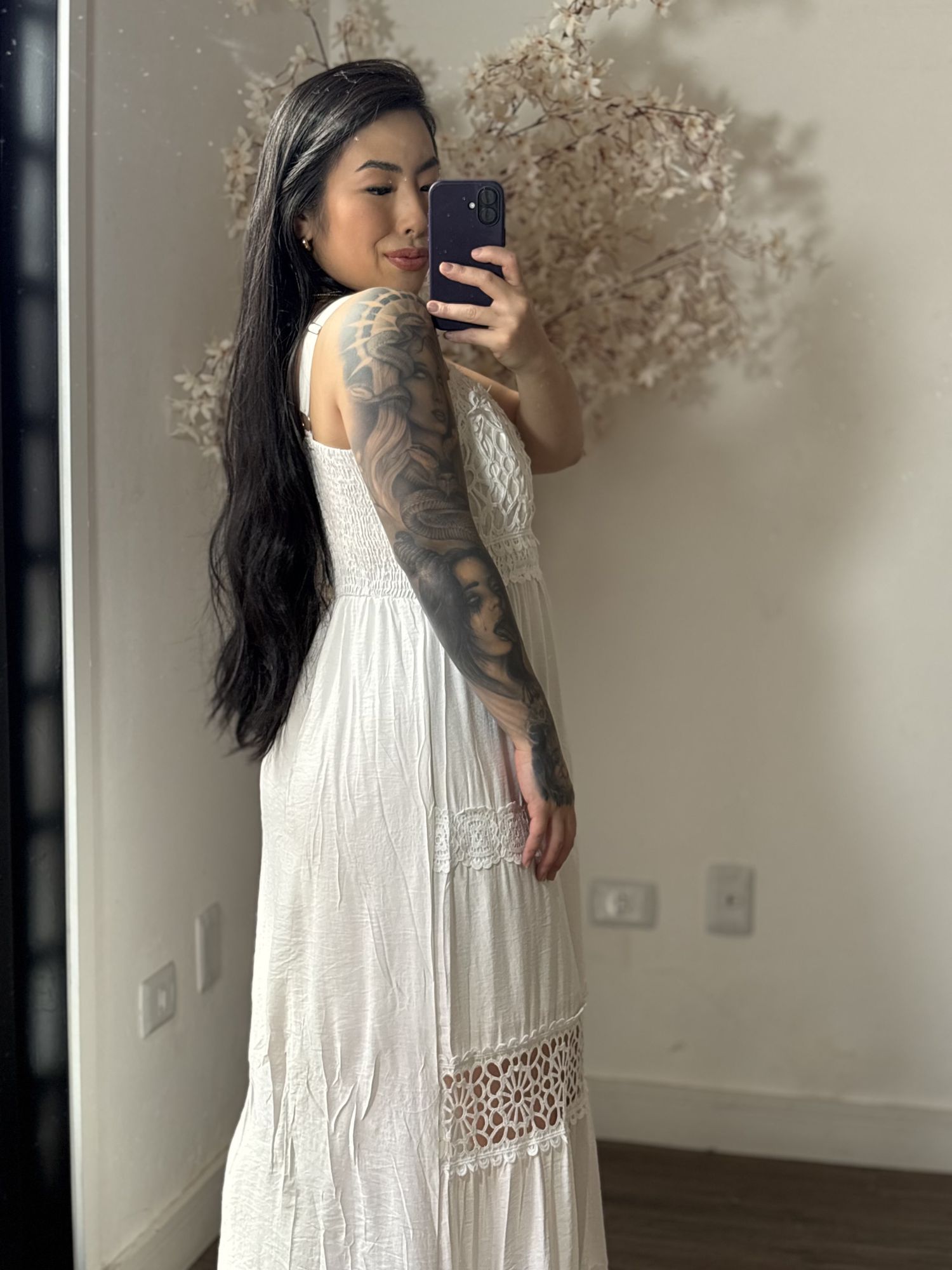 Vestido Bordado Lilla SD1605 - Branco C044