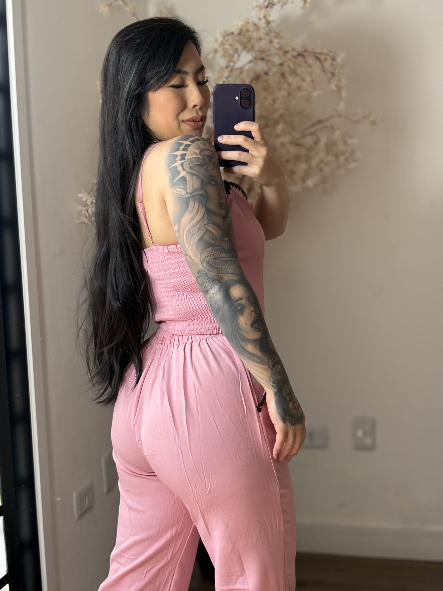 Conjunto Calça Bordado Mel SD1631 - Rosa C037