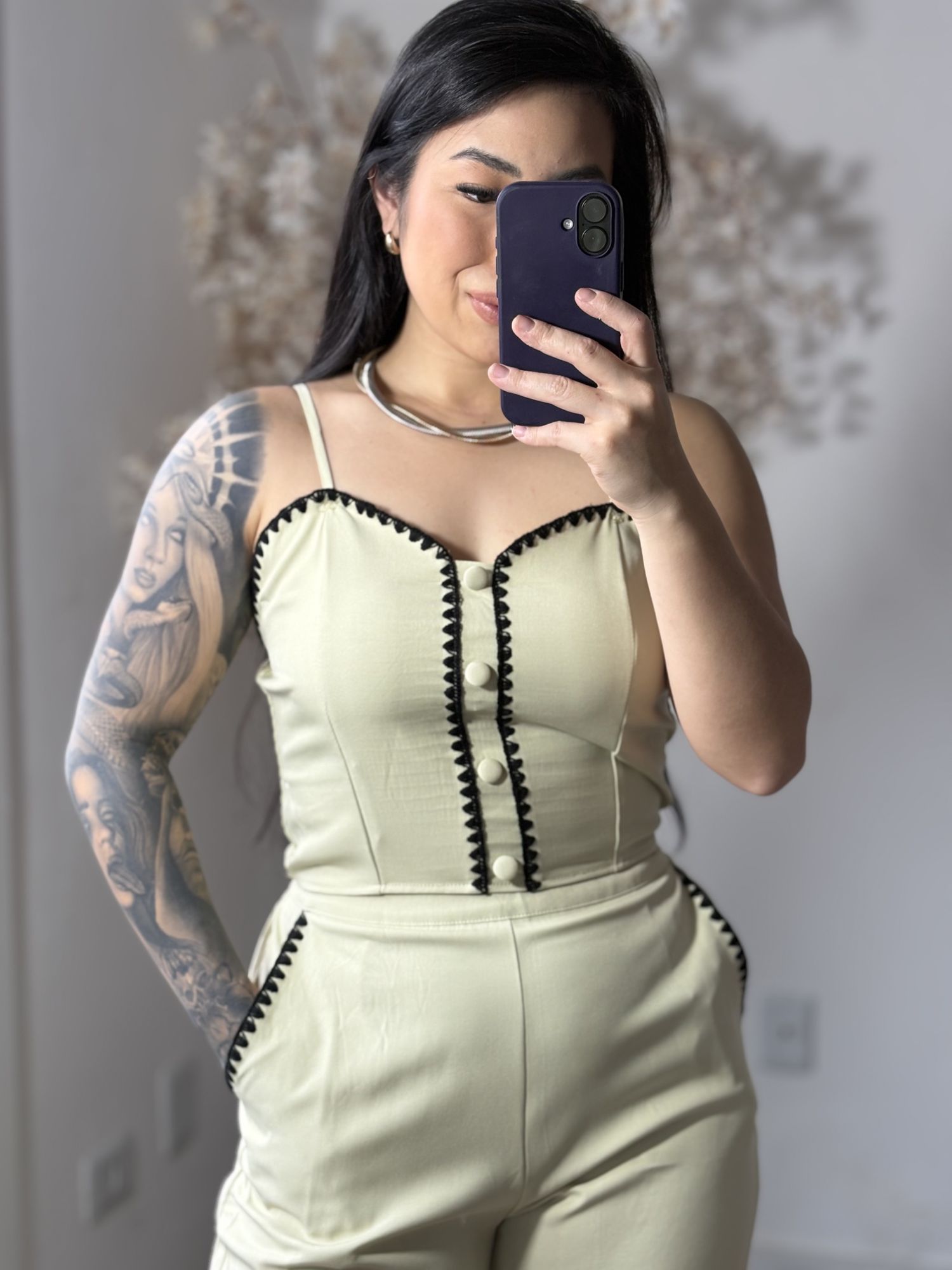 Conjunto Calça Bordado Mel SD1631 - Verde C037