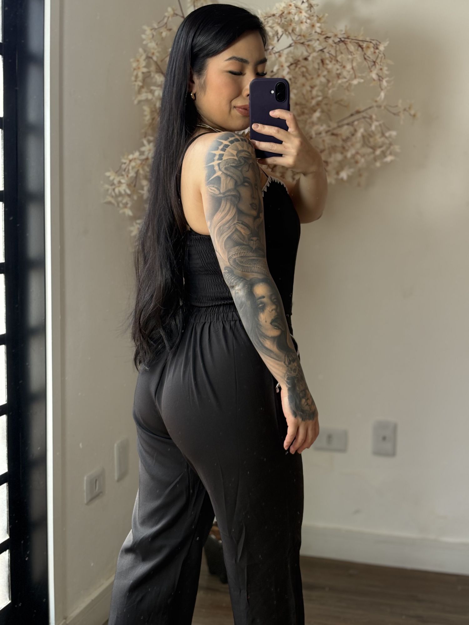 Conjunto Calça Bordado Mel SD1631 - Preto C037