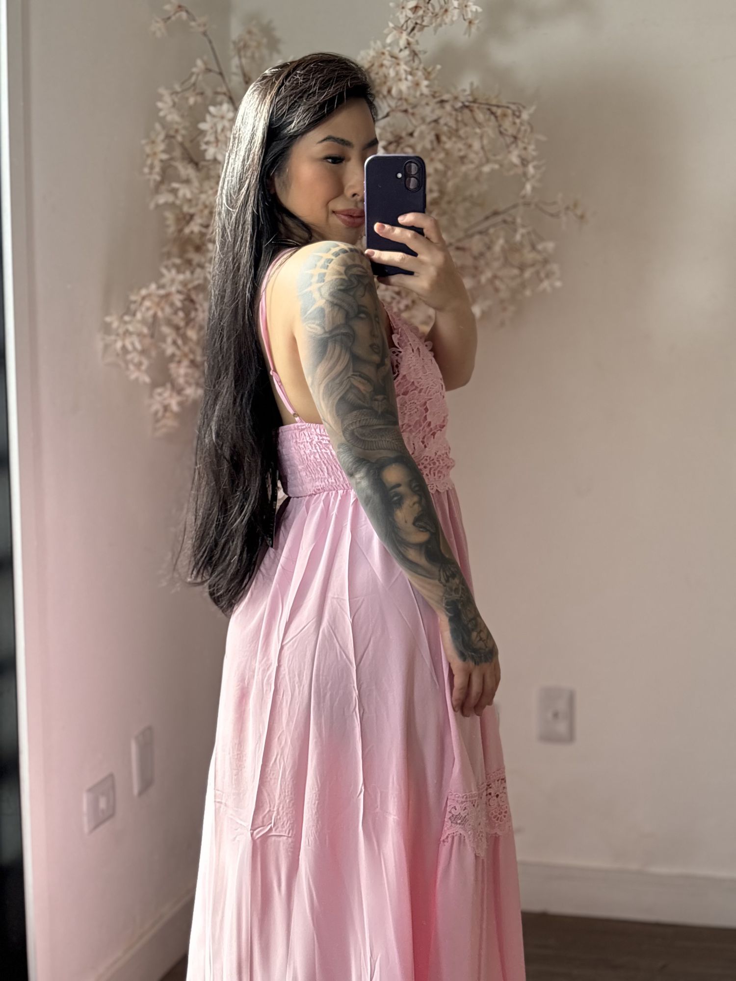 Vestido Bordado Maelle SD1625 - Rosa 