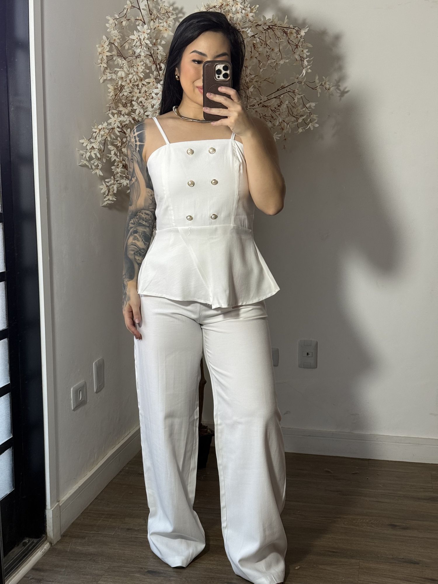 Conjunto Calça Tyna 1023 - Branco C030